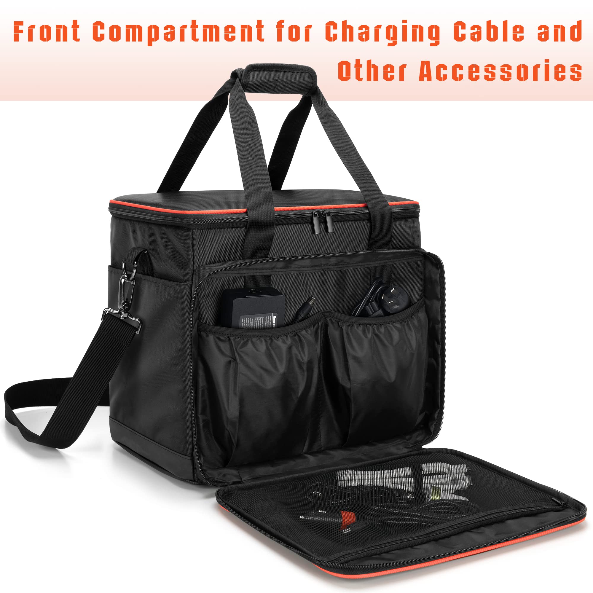 Trunab Travel Carrying Bag Compatible With Jackery Explorer 1500, Portable Power Station Storage Case With Waterproof Bottom And