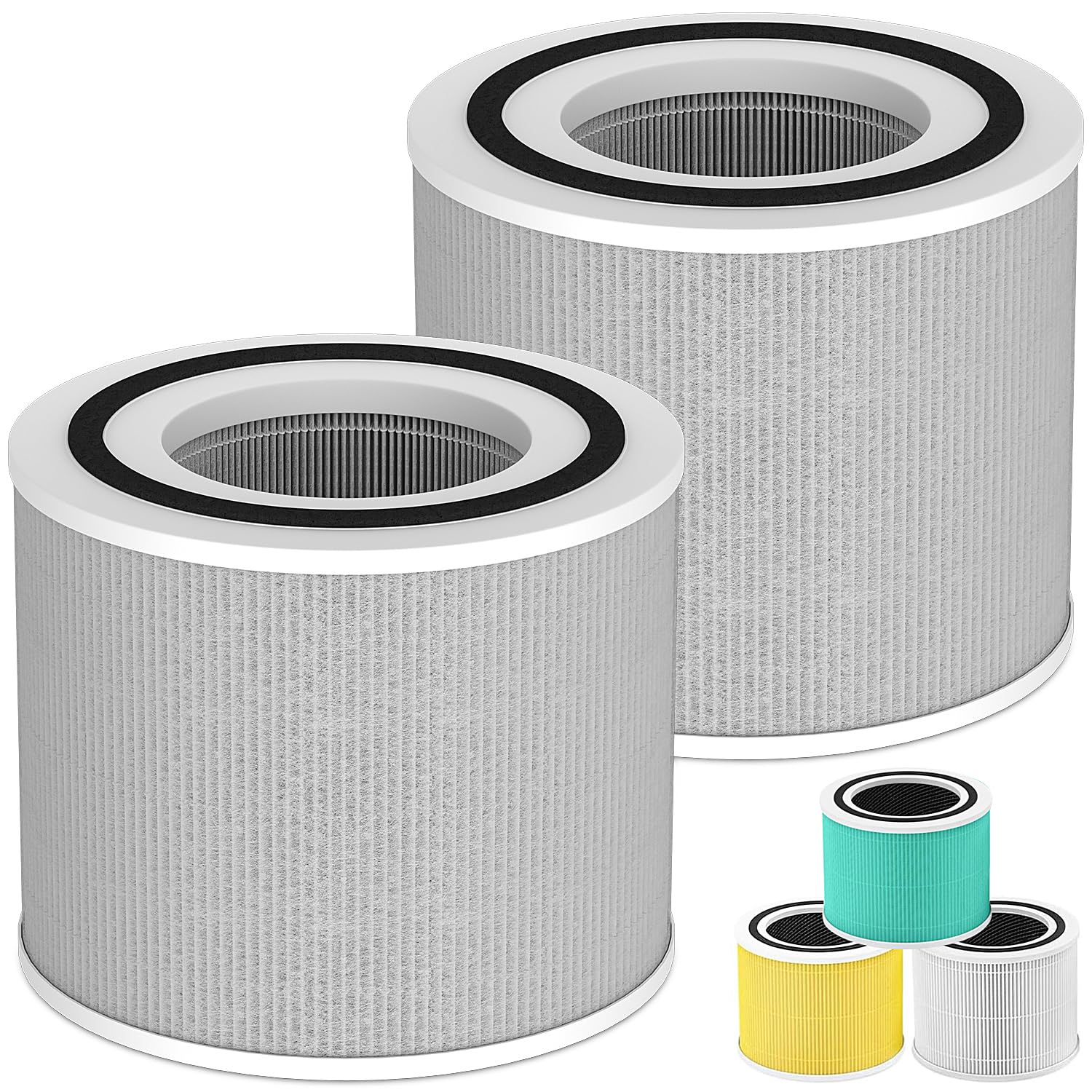 Upgraded Core 300 Air Purifier Replacement Filter Compatible With Levoit Core 300S P Air Purifier,4In1 H13 True Hepa Filter,Core