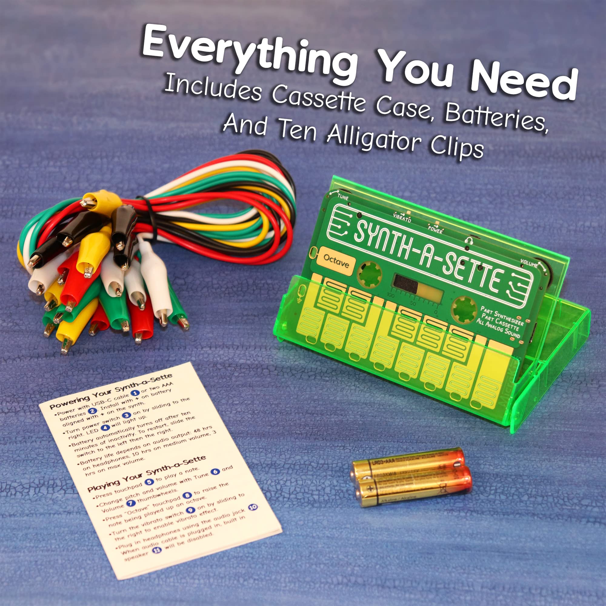 Synth-A-Sette: Create Your Own Banana Keyboard With This Cassette Sized Analog Synthesizer