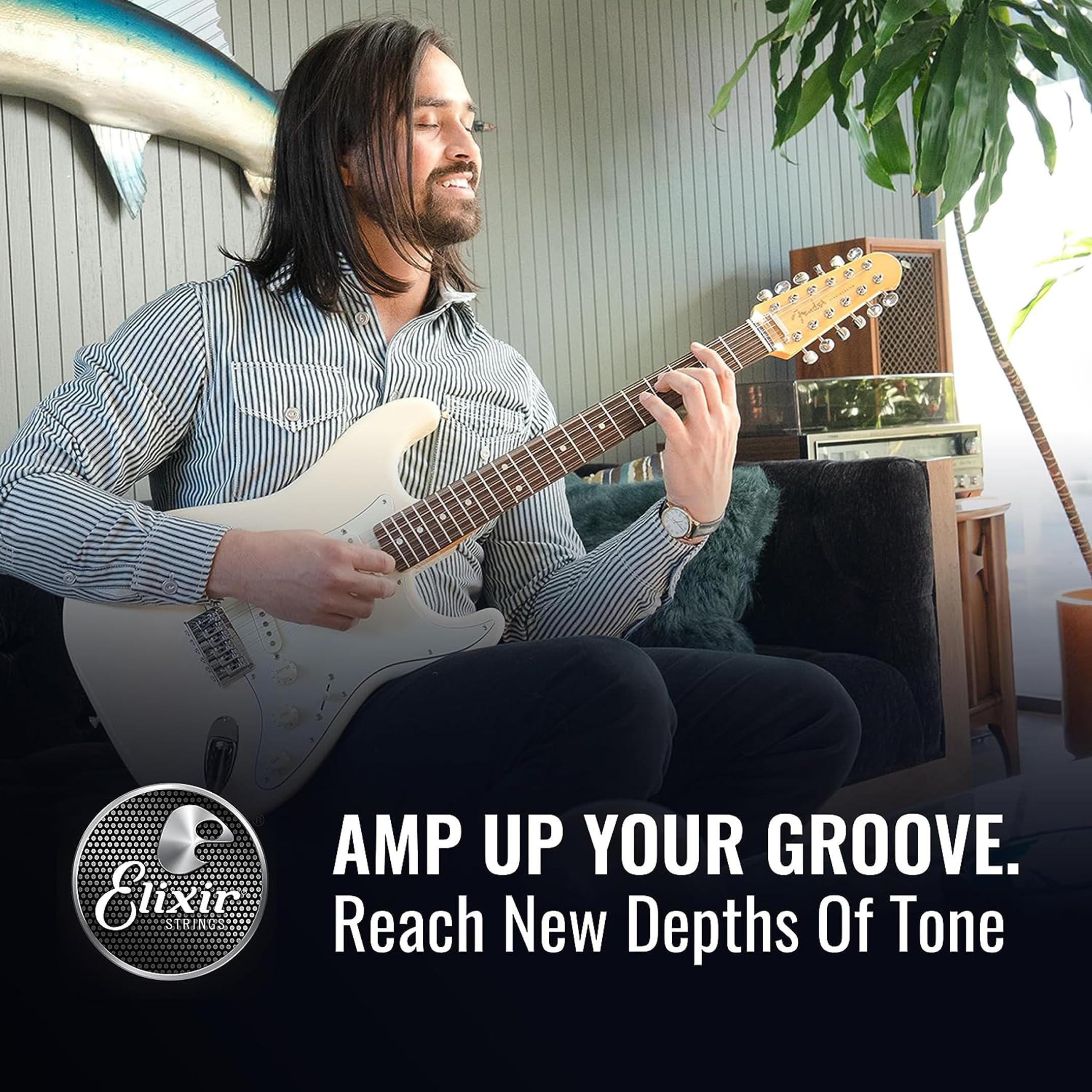 Elixir Strings 16552 Guitar Strings With Optiweb Coating, 3 Pack, Light (.010 .046)