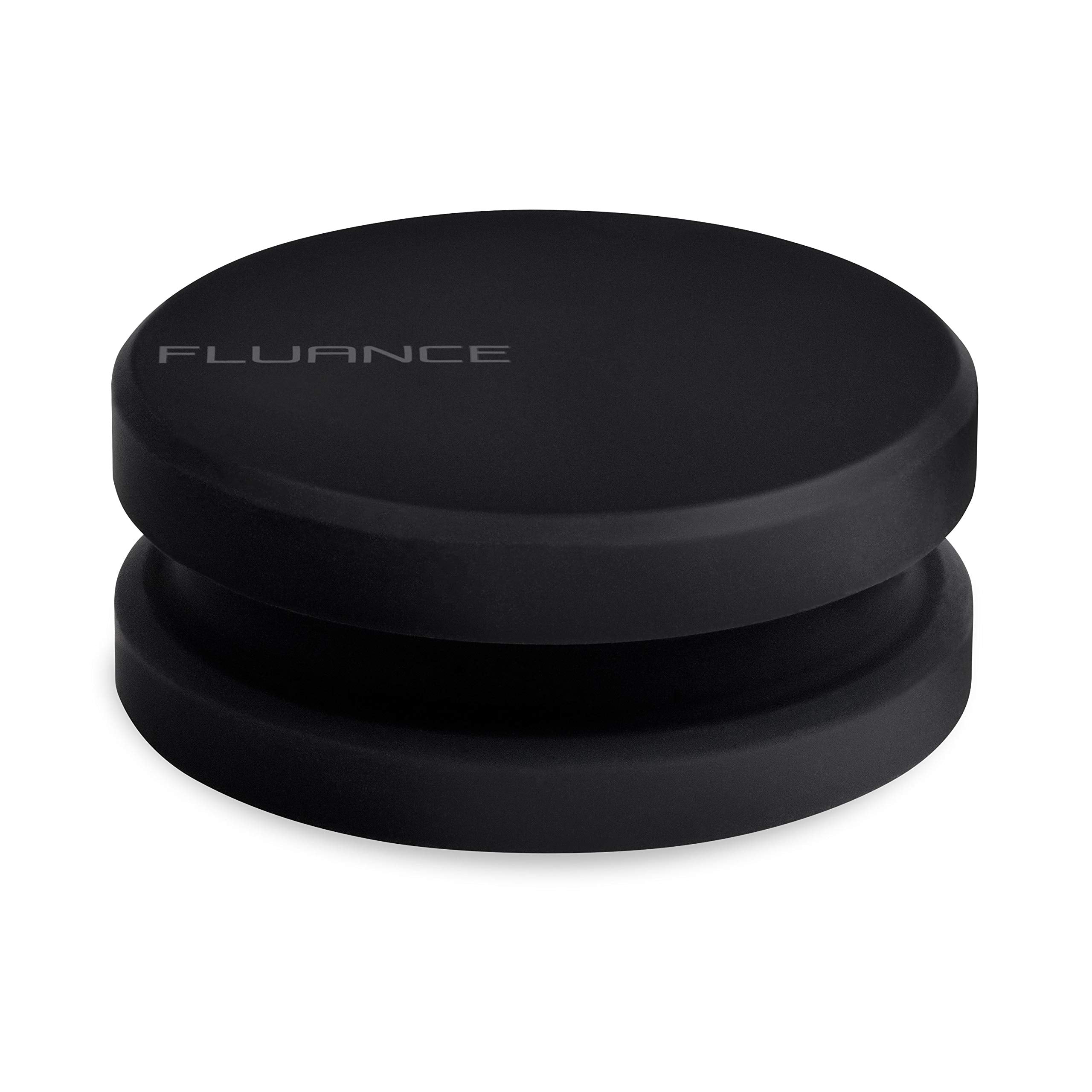 Fluance HiFi Vinyl Record Weight Stabilizer High Mass 760 gram Steel LP Disc Turntable Accessory with Antiresonance Rubberized C