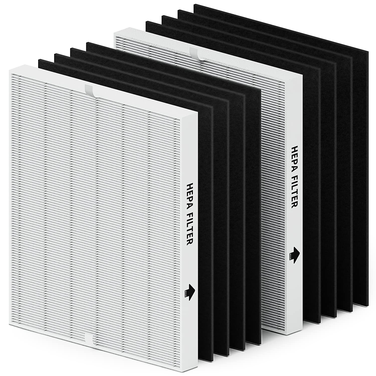 2 Pack Airmega Ap 1512Hh Filter Set Replacement For Coway Airmega Ap 1512Hh And 200M Air Purifiers, 2 True Hepa And 8 Carbon Pre