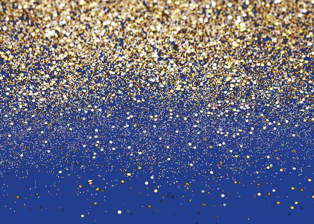 Lycgs 10X8Ft Royal Blue Glitter Backdrop Birthday Backdrop Gold Spots Bokeh Backdrop Wedding Prom Graduation Photography Backgro
