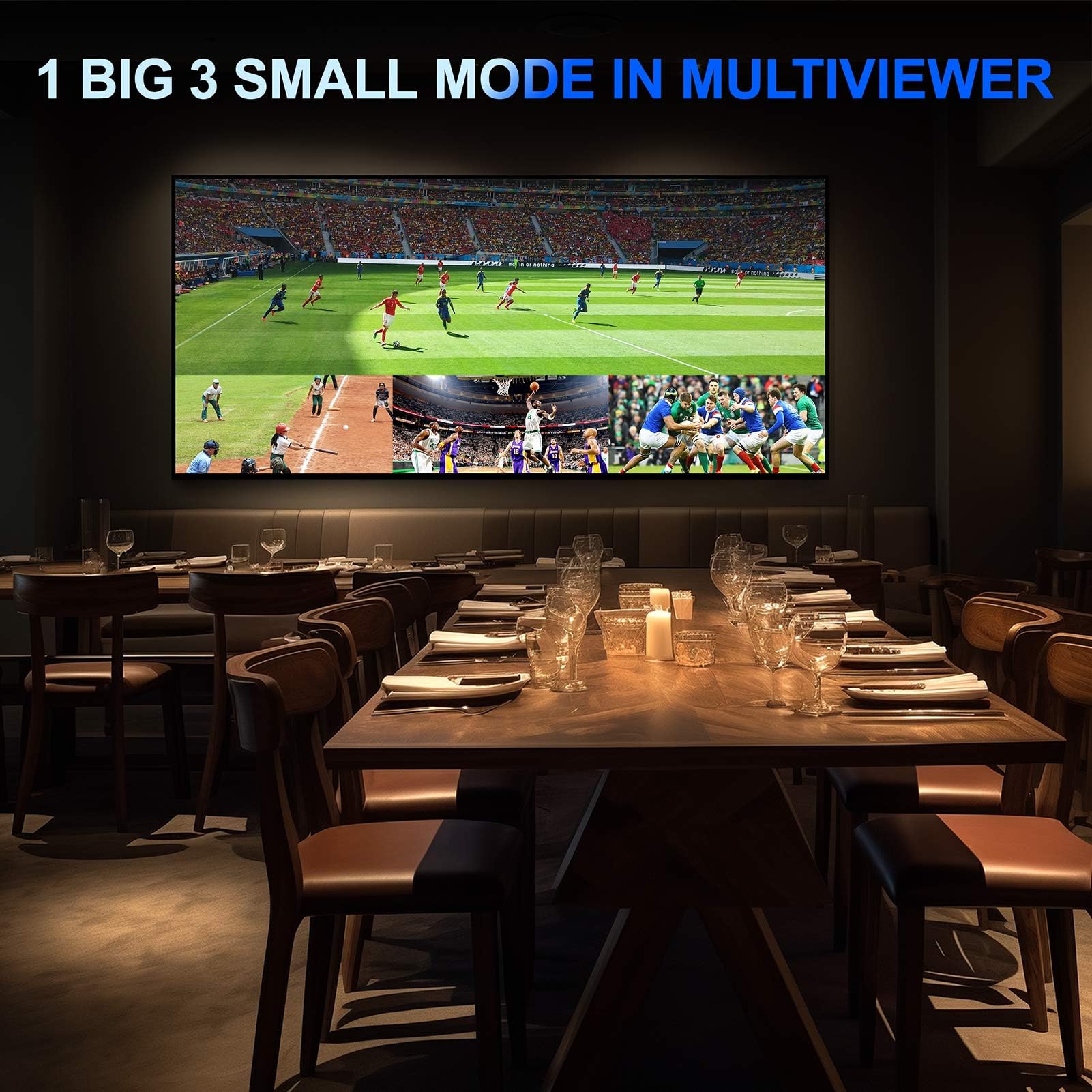 Hdmi Multiviewer Switch 4X1 With Pip, Portta Quad Multi Viewer Seamless Switcher 4 In 1 Out With Toslink, 3.5Mm Audio Output Sup