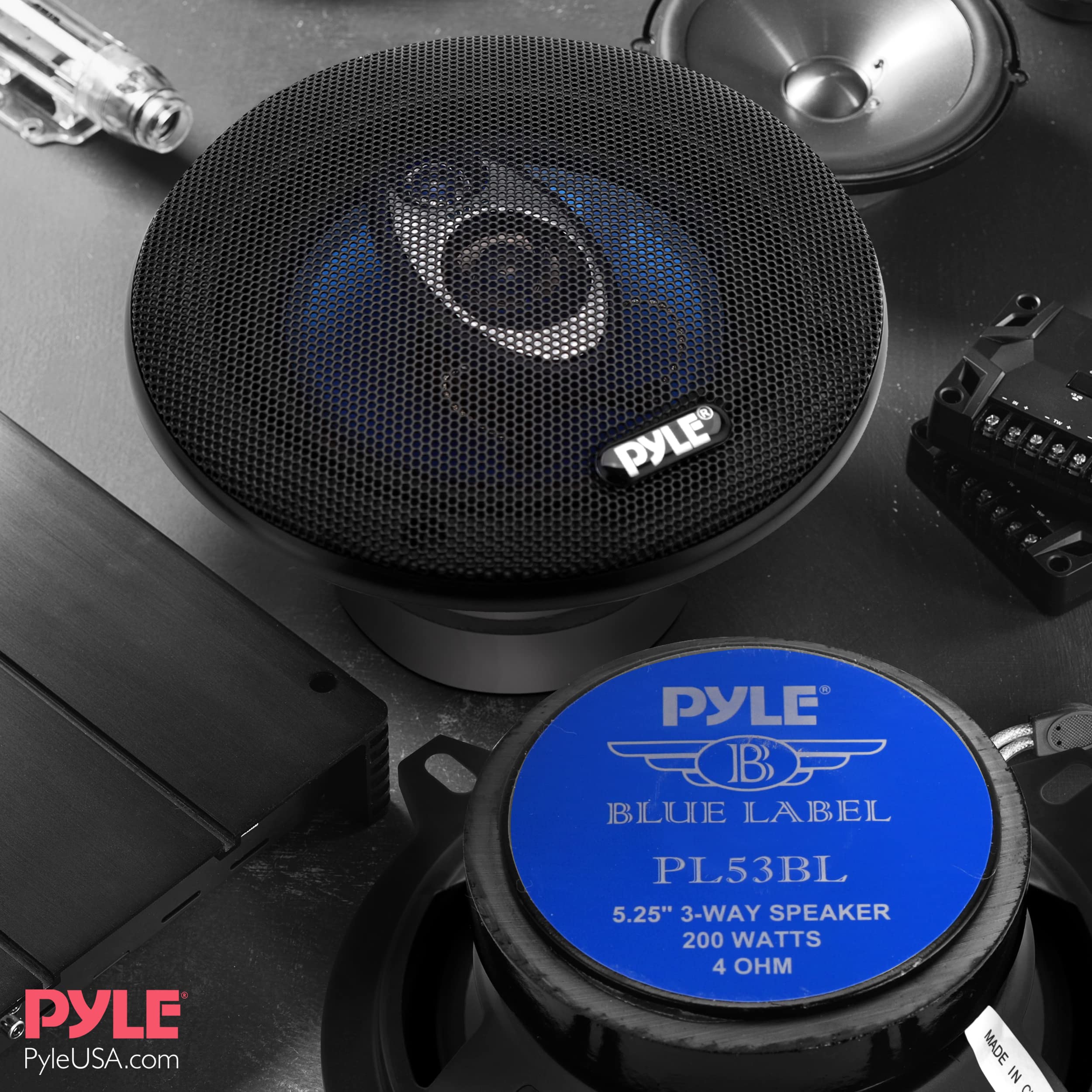 Pyle Pl53Bl Blue Label Speakers (5.25'', 3 Way)