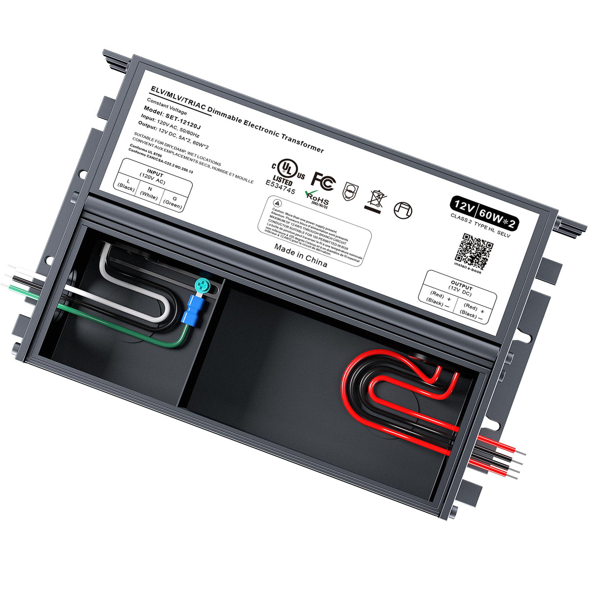 120W 12V Dimmable Led Driver For Lutron & Leviton Dimmer, Triac/Elv/Mlv Ac To Dc Power Supply Transformer For Led Strip Light Di