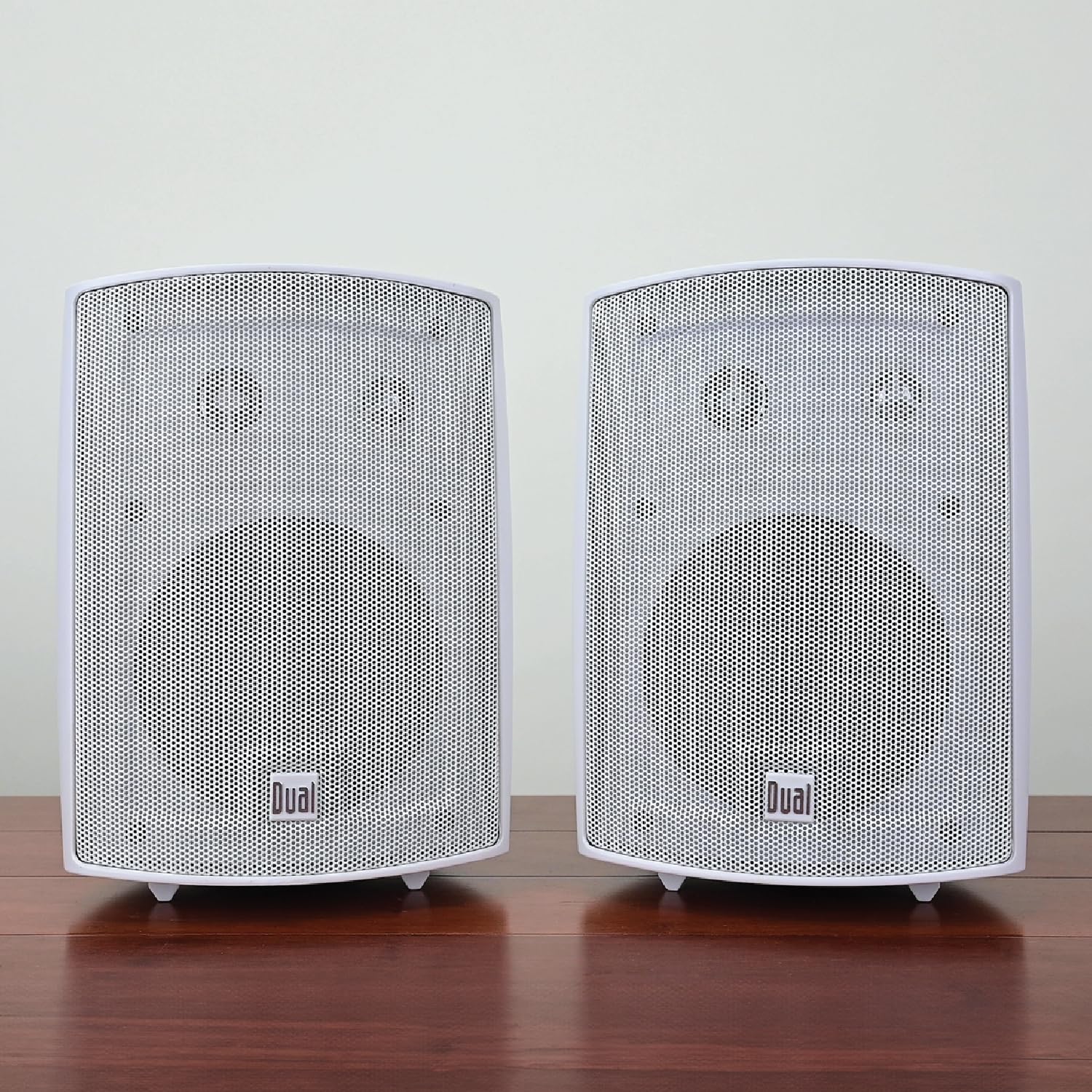 Dual Electronics Lu63Pw 6.5'' 3 Way High Performance Outdoor Indoor Speakers | Effortless Set Up | Home, Pool, Patio, Garage Use