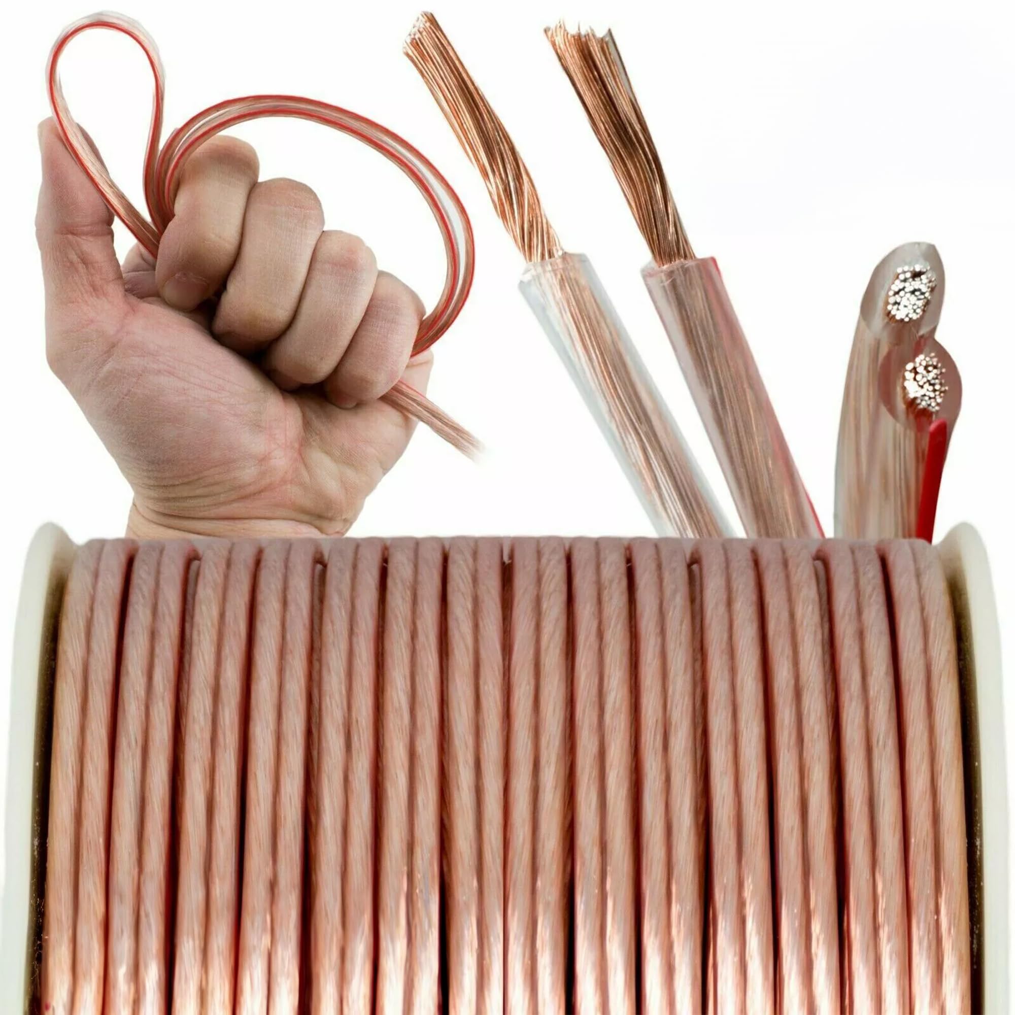 Audiotek   At Spw10Ga/25Rg   Car Vehicle 10 Gauge Speaker Wire   25 Feet Regular