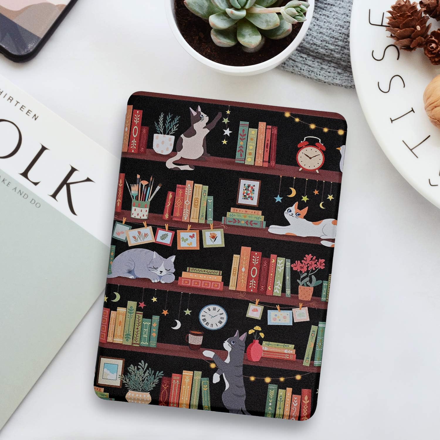 Case For 6.8'' Kindle Paperwhite (11Th Generation 2021) And Kindle Paperwhite Signature Edition, Book Lover Lightweight Pu Leath