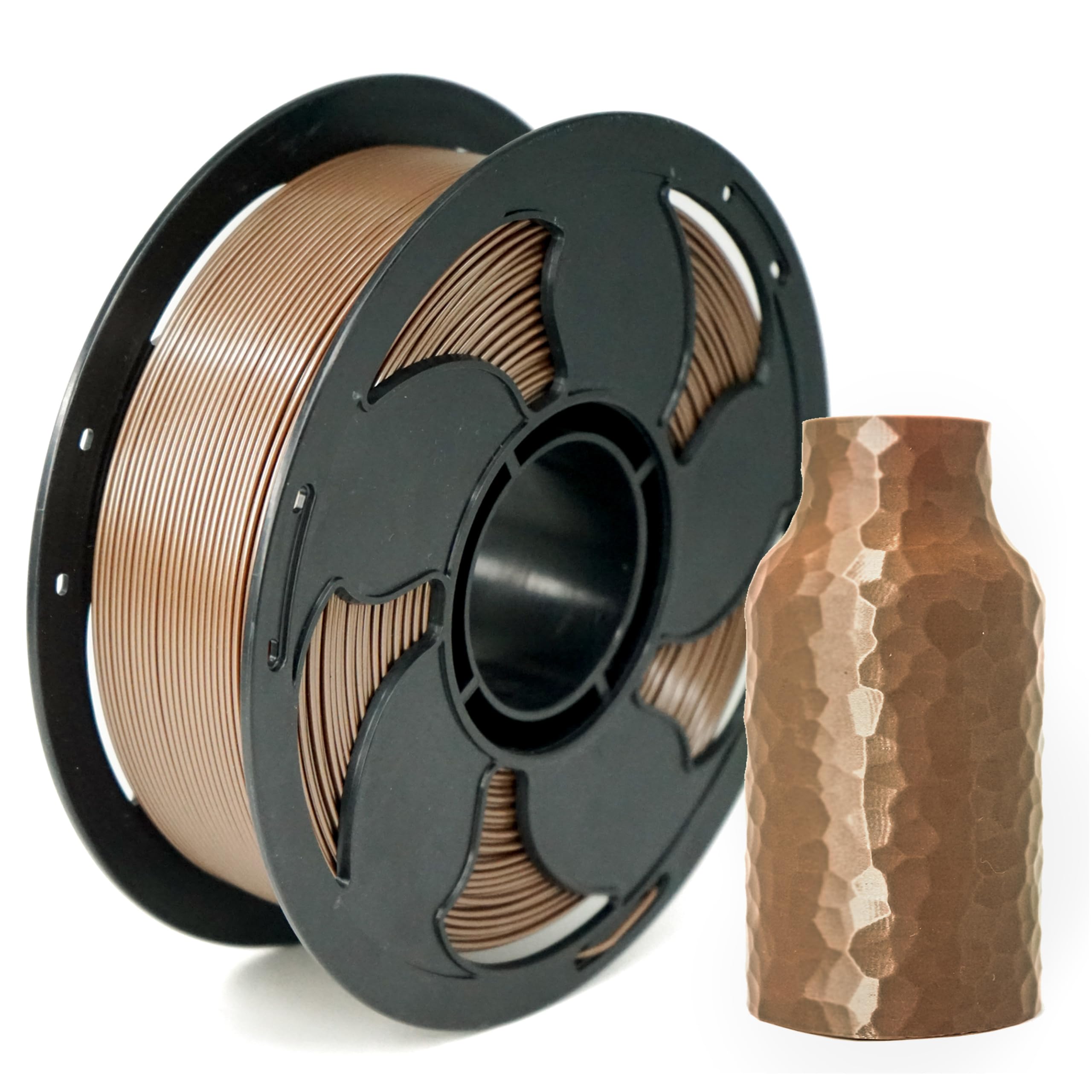 Brown Metal Like PETG Filament 1.75mm High Intensity 3D Printer Filament, 1kg (2.2lbs) Spool Toughness Enhanced Metallic PETG 3D