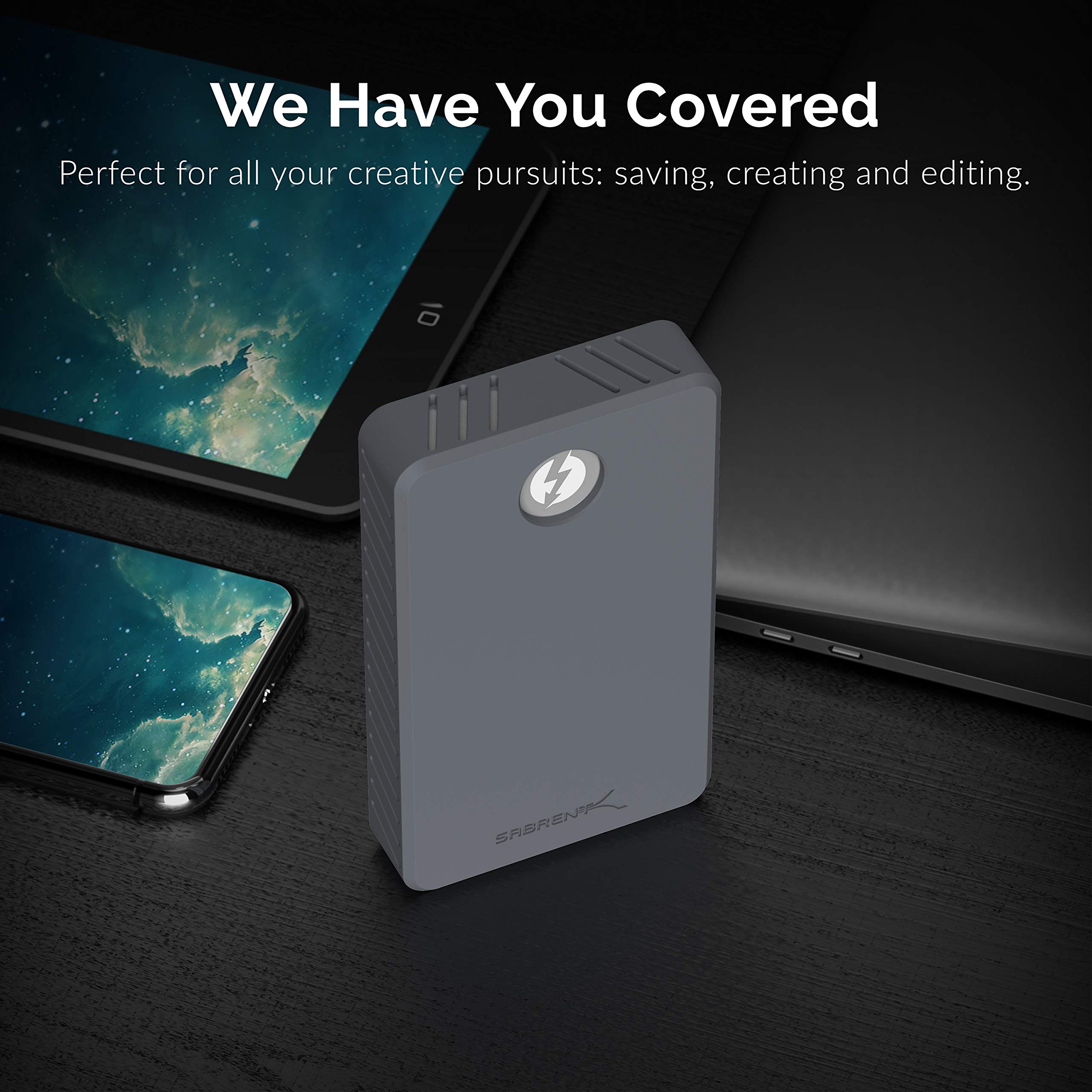 Sabrent Thunderbolt 3 To Dual Nvme M.2 Ssd Tool Free Enclosure (Ec T3Dn)