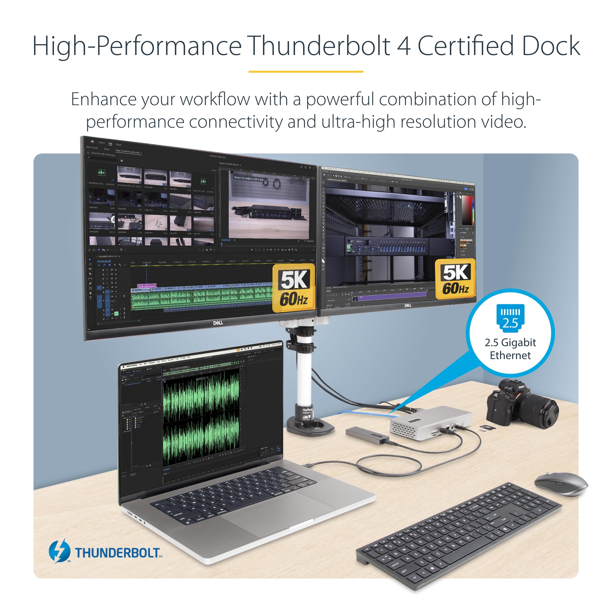 Thunderbolt 4 Dock, 2X Hdmi Dp