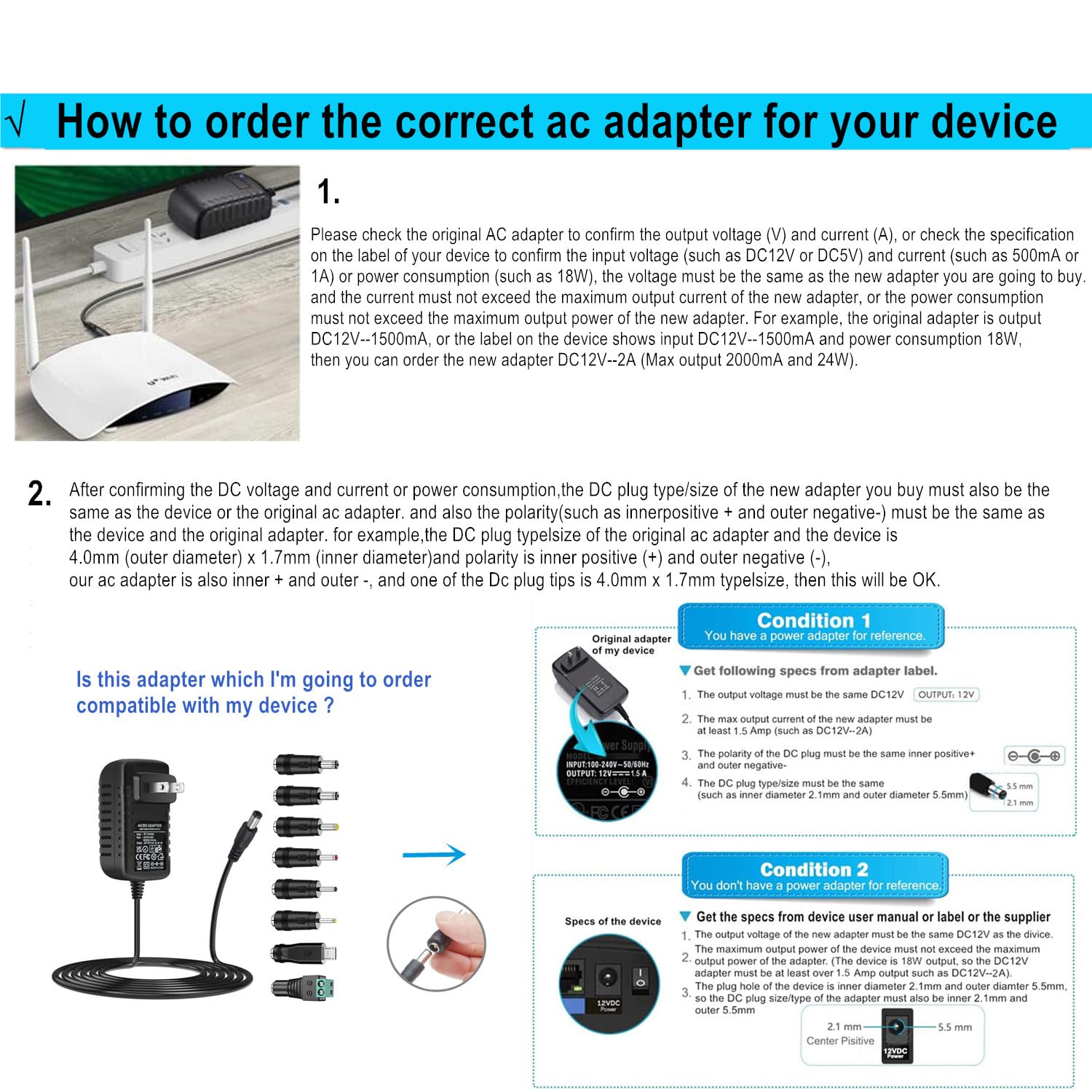 Universal 5V Ac Adapter Dc5V 3A 2A 1Amp Power Supply 15W Wall Charger For Adsl Wifi Router Usb Hub Cameras Ac120V To Dc5V 2500Ma