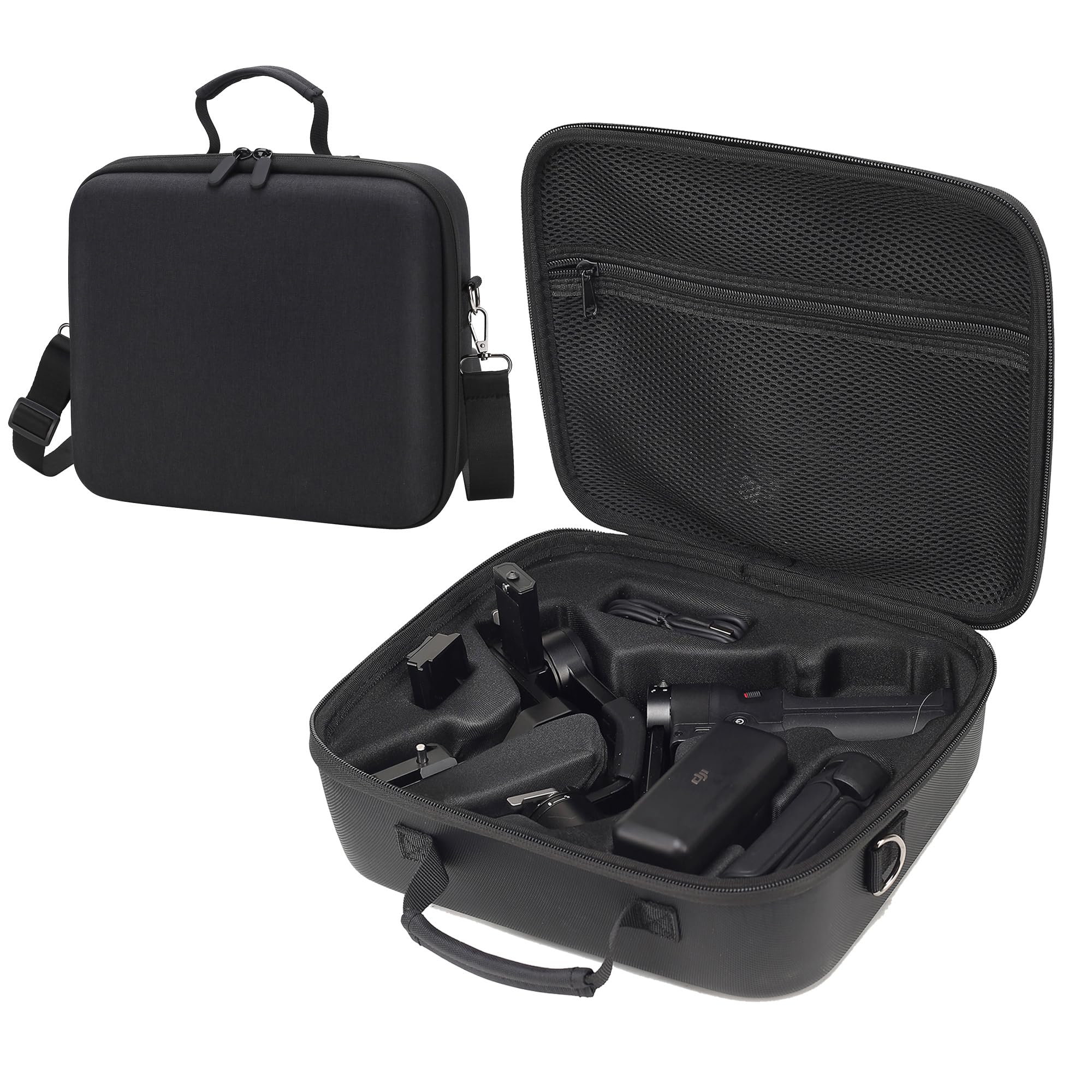 Ponyrc Rs 3 Mini Case, Waterproof Storage Shoulder Bag Travel Carrying Case For Dji Rs 3 Mini/Rs 3 Mini Creator Combo,3 Axis Gim