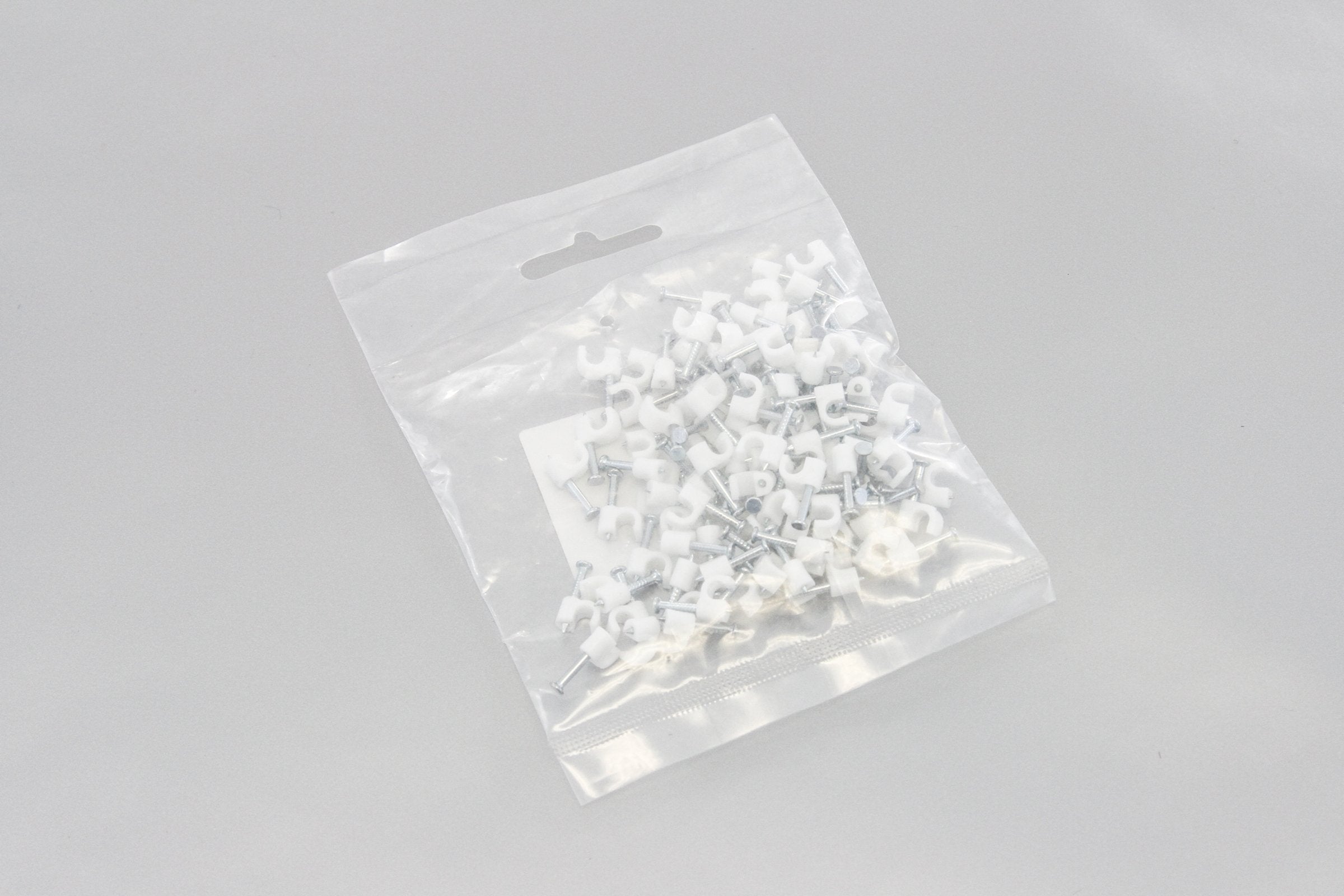 10000 Round 3/16 Inches (5 Mm) Cable Wire Clips Cable Management Cord Tie Holder Coaxial Nail In Clamps Tacks