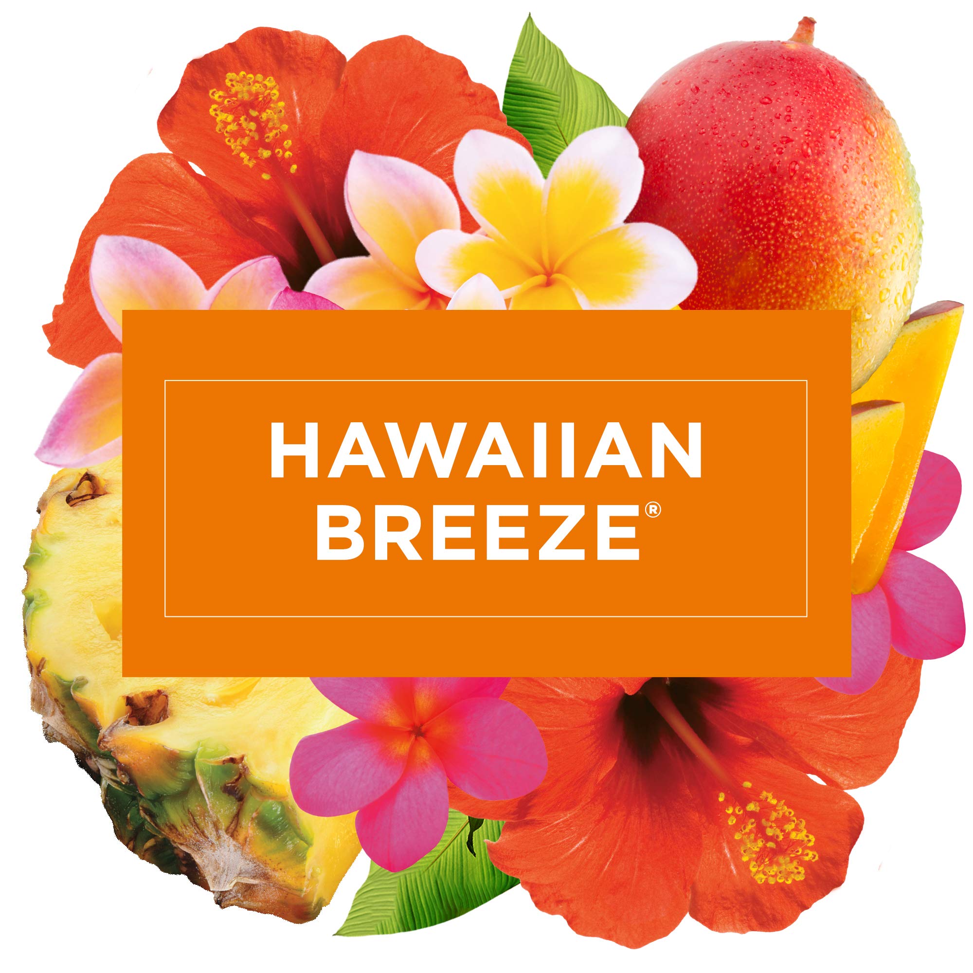 Glade Plugin Plus Air Freshener Starter Kit, Scented Oil For Home And Bathroom, Hawaiian Breeze, 2.01 Fl Oz, 1 Warmer + 3 Refill