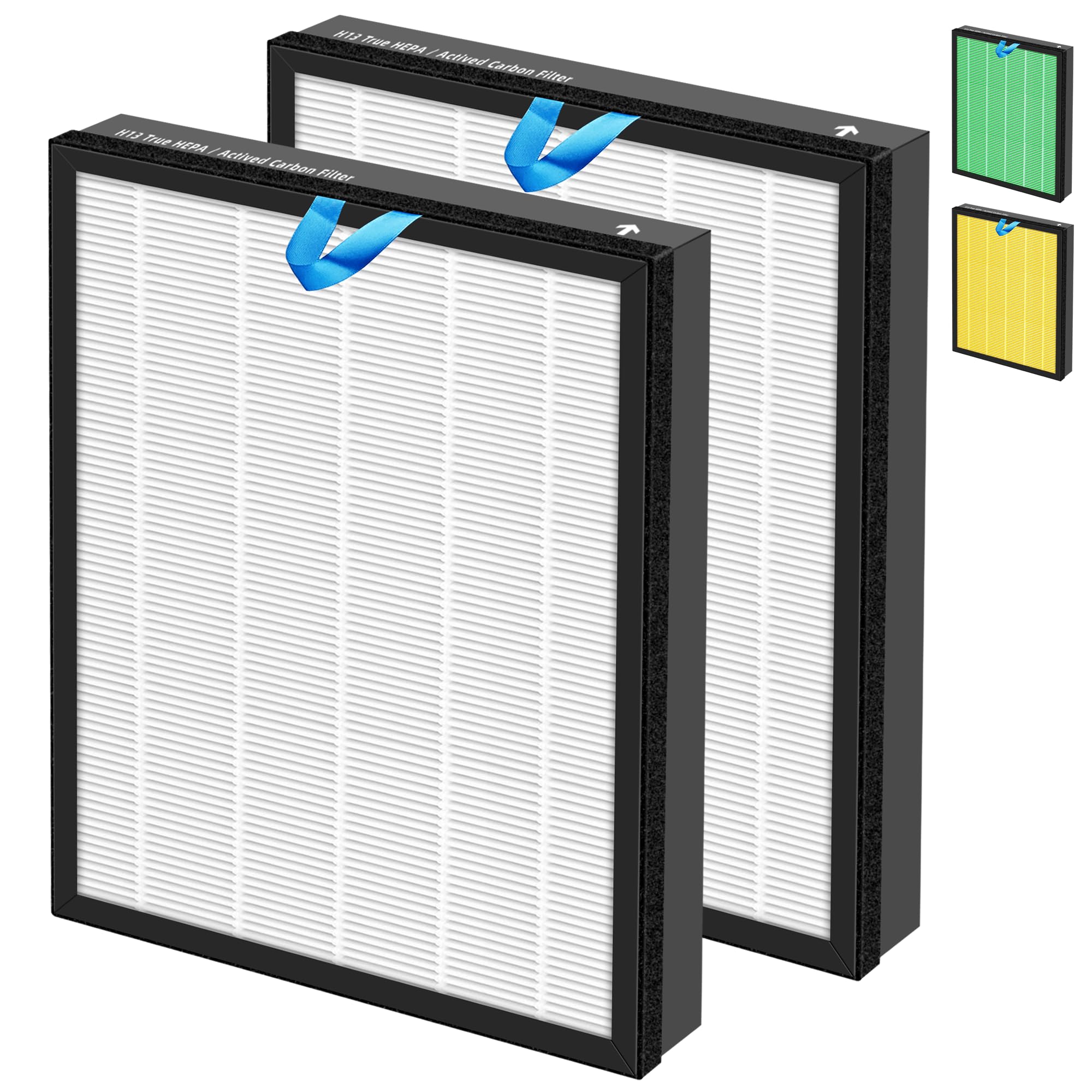 Vital 200S Hepa Replacement Filter For Levoit Vital 200S/200S P Air Purifier,3 In 1 H13 True Hepa High Efficiency Activated Carb