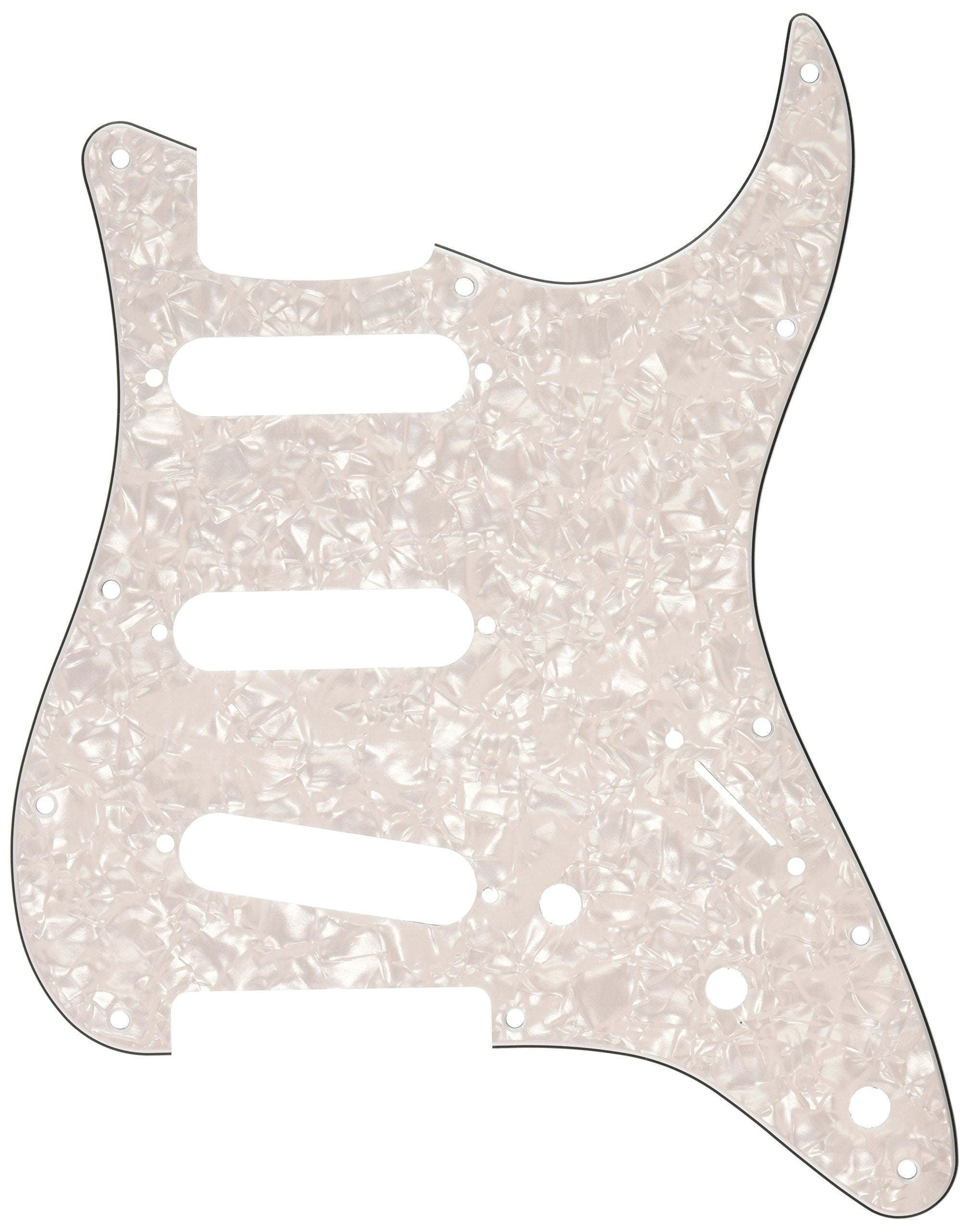 ChromaCast CC-PG-SP-KIT 3 Ply Pearloid White Stratocaster Pickguard