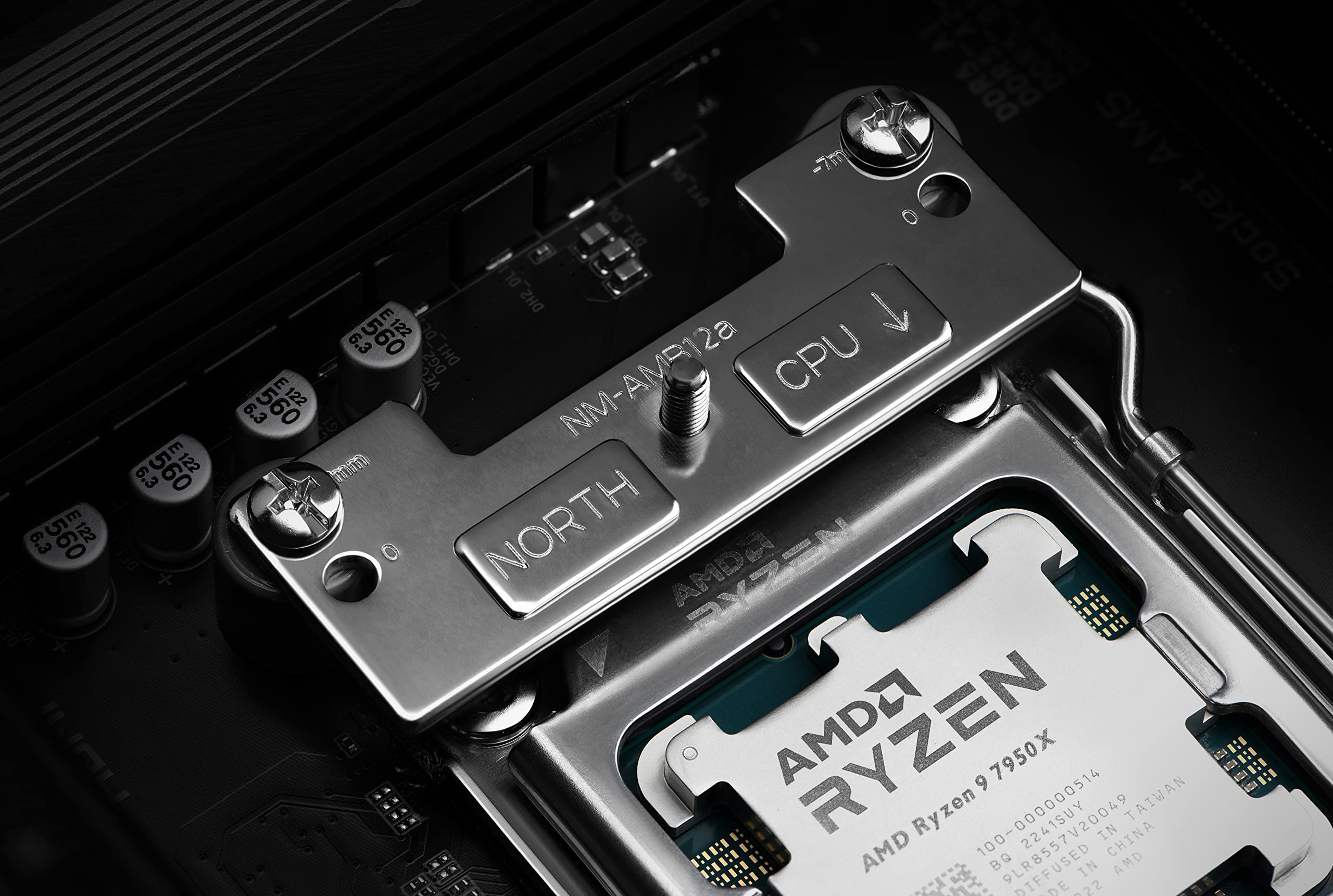 Noctua Nm-Amb12, Offset Amd Am5 Mounting Bars For Improved Cooling Performance (Silver)