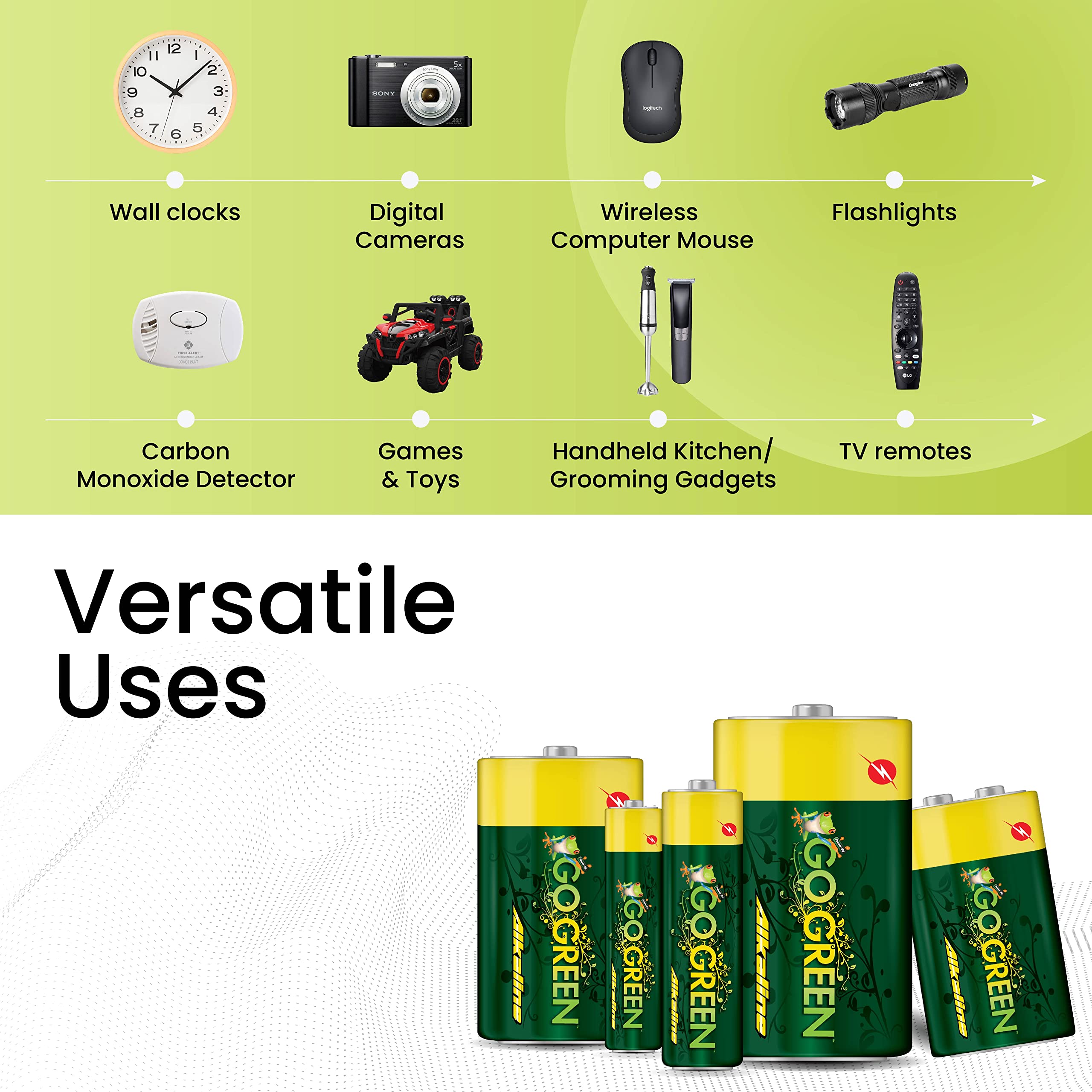 Gogreen Power (24001) Eco Friendly Alkaline Aa Batteries   No Lead, Cadmium Or Mercury   Pack Of 4