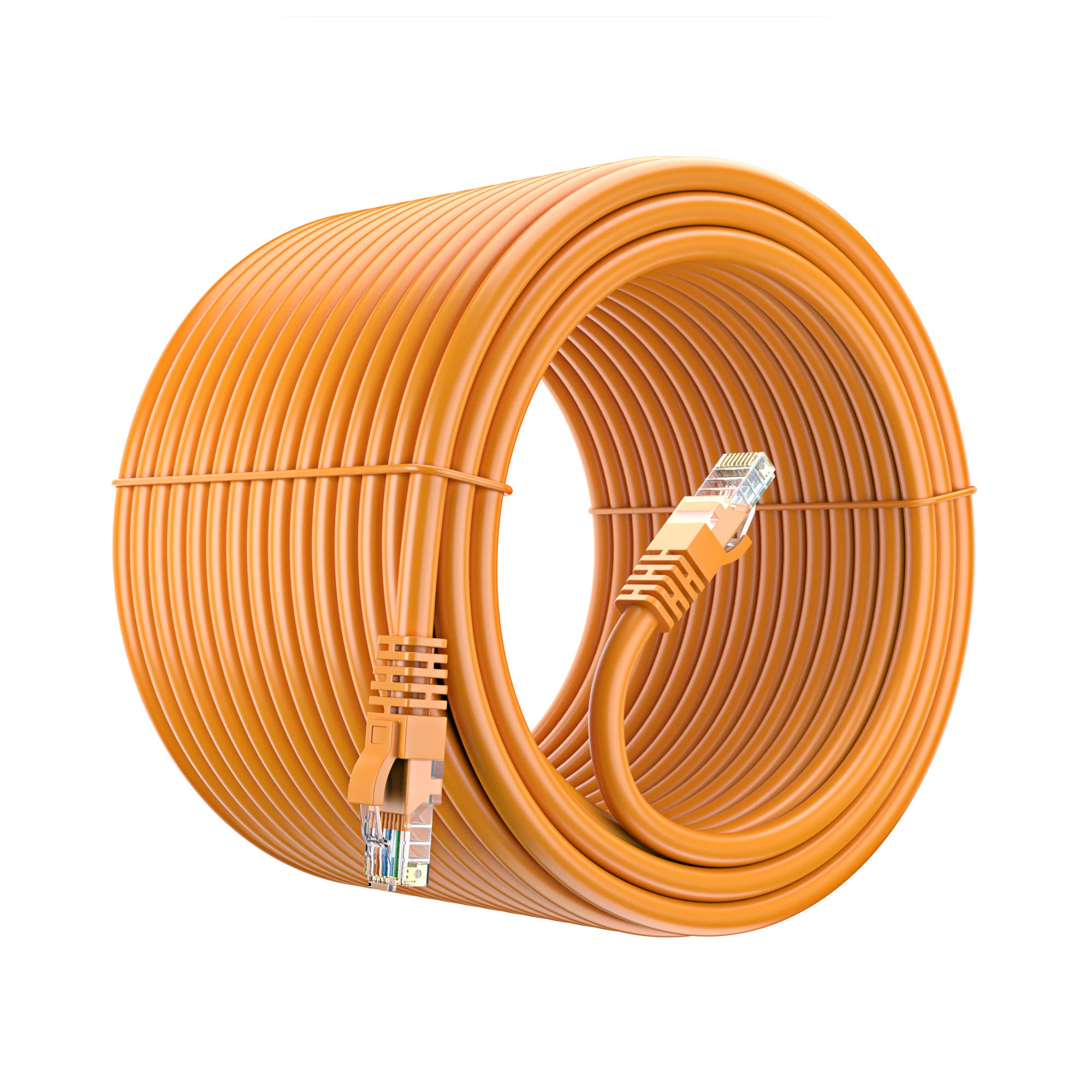 Maximm Cat6 Ethernet Cable   300 Ft, 100% Pure Copper, Utp (Orange)