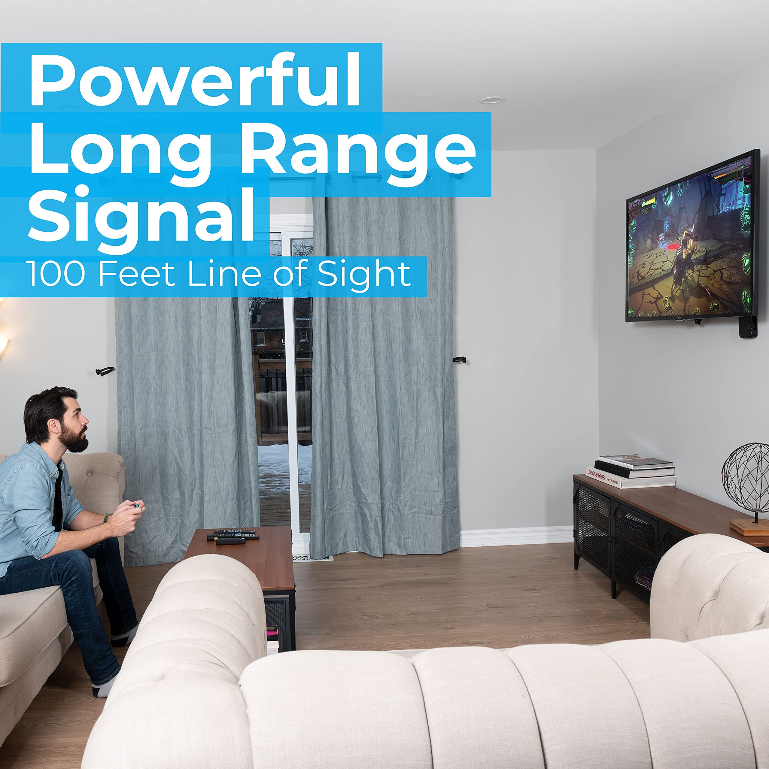 Nyrius Aries Pro Wireless Hdmi Transmitter And Receiver To Stream Hd 1080P 3D Video From Laptop, Pc, Cable, Netflix, Youtube, Ps