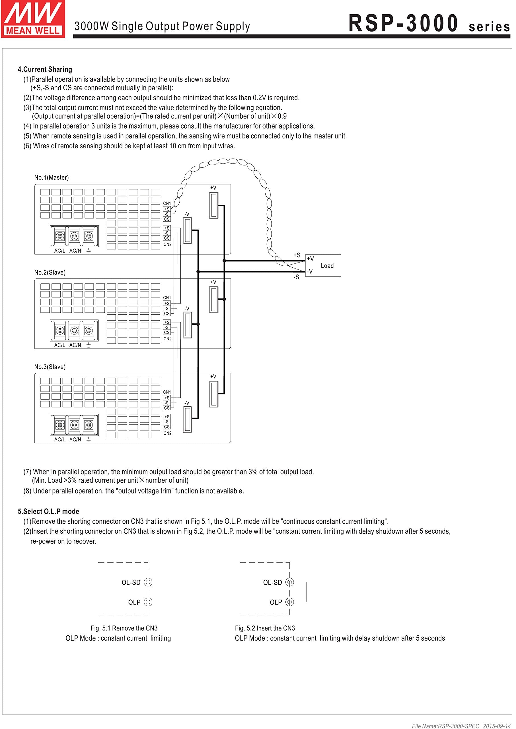 Mw Mean Well Rsp 3000 12 12V 200A 2400W Single Output With Pfc Function Power Supply