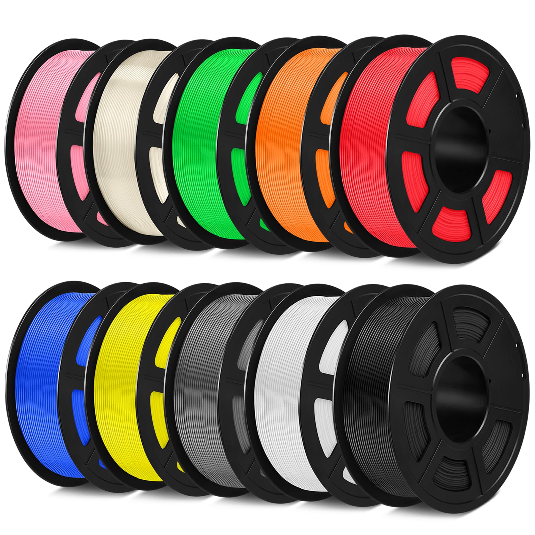 Sunlu Petg Filament 1.75Mm 10Kg Bundle, Individually Vacuum Sealed, 3D Printer Filament 10Kg, 1Kg Per Spool, 10 Pack, 10 Colors,