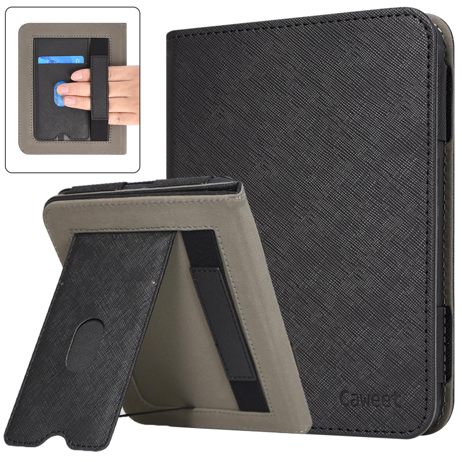 Caweet Case For Nook Glowlight 4 Plus 7.8'' 2023 Release, Premium Pu Leather Foldable Stand Protective Sleeve Cover With Card Sl