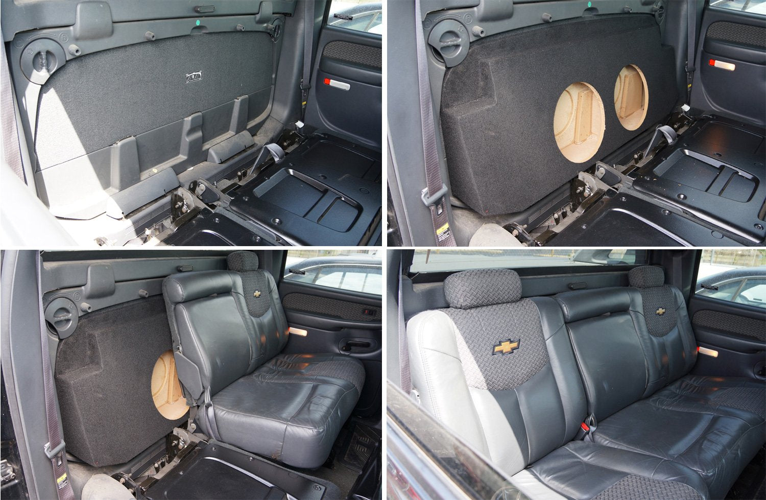 American Sound Connection Chevy Avalanche 2002 2013 Custom Fit Sub Box Enclosure Dual 10''