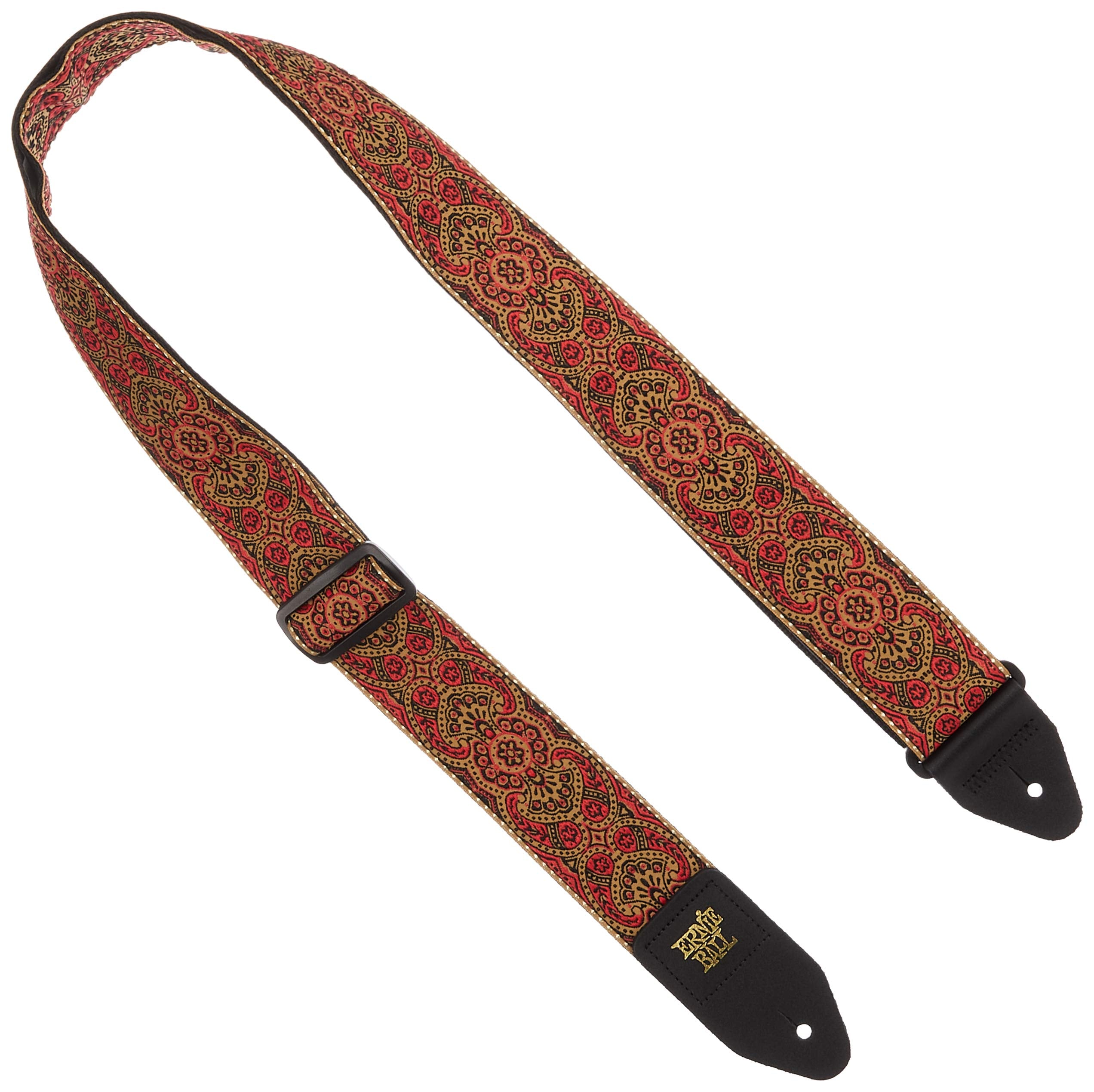 Ernie Ball Jacquard Guitar Strap, Crimson Paisley (P04162)