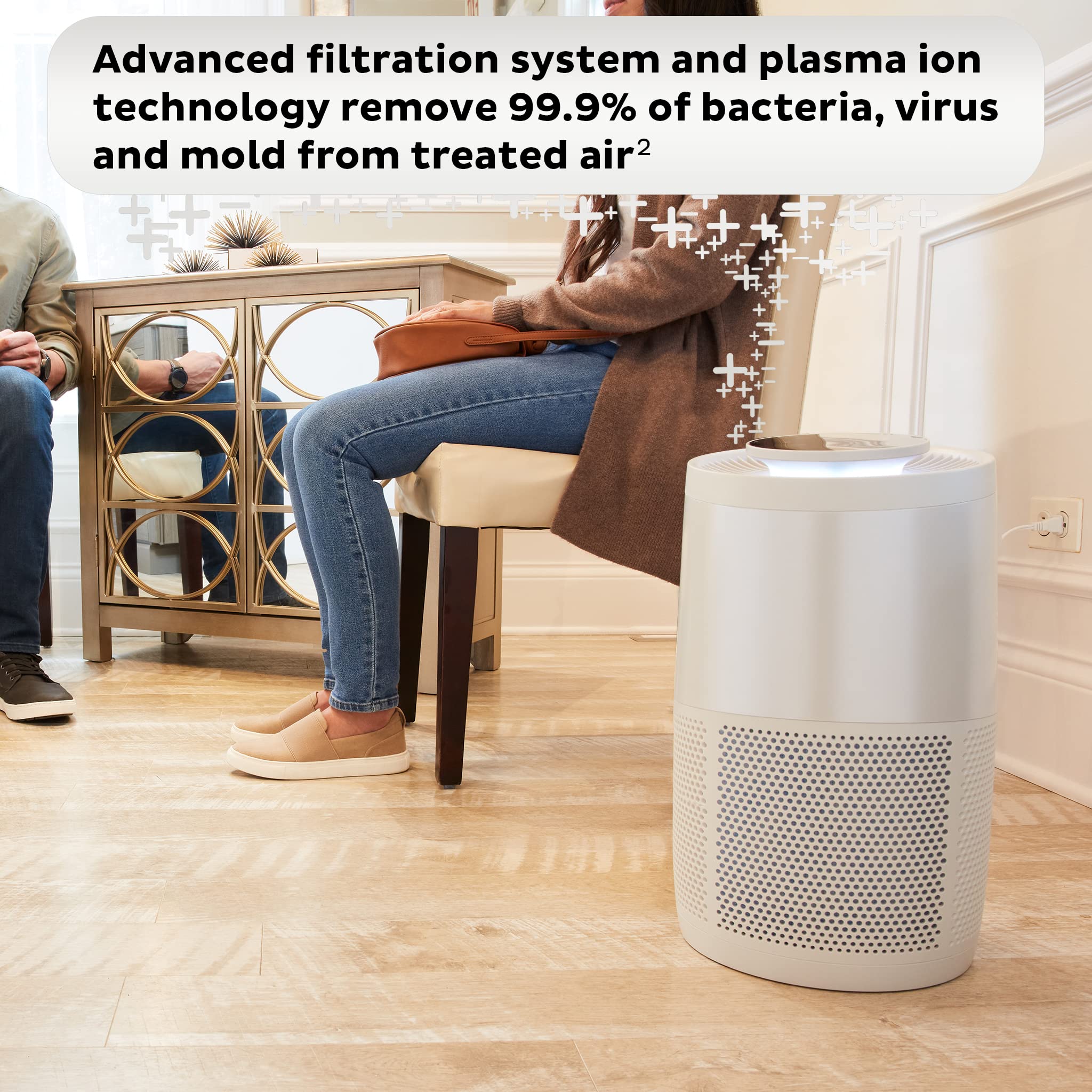 Instant Hepa Quiet Air Purifier From The Makers Of Instant Pot With Plasma Ion Technology For Rooms Up To 1140Ft2, Removes 99% O