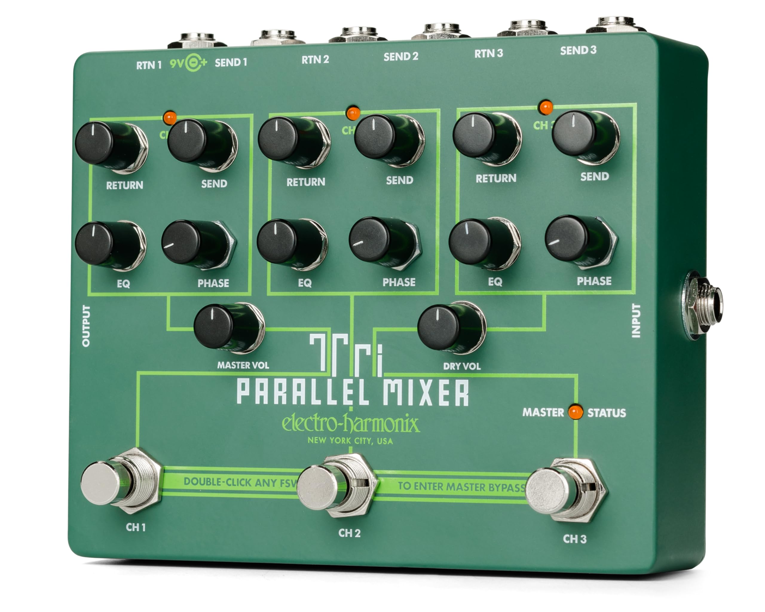 Electro Harmonix Tri Parallel Mixer Effects Loop Mixer/Switcher Pedal