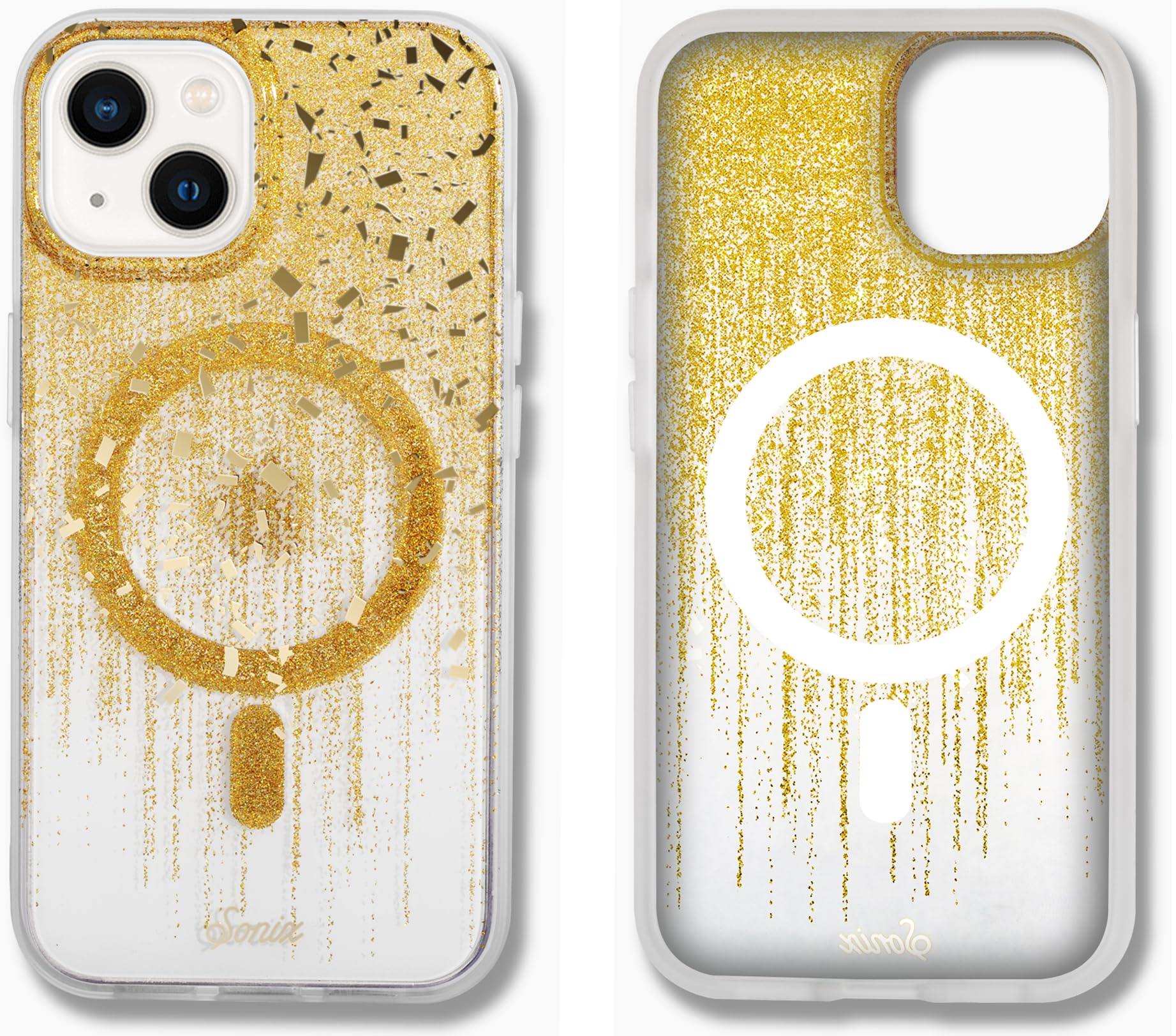 Sonix Case For Iphone 15, 14, 13 | Compatible With Magsafe | 10Ft Drop Tested | Drippin' Gold