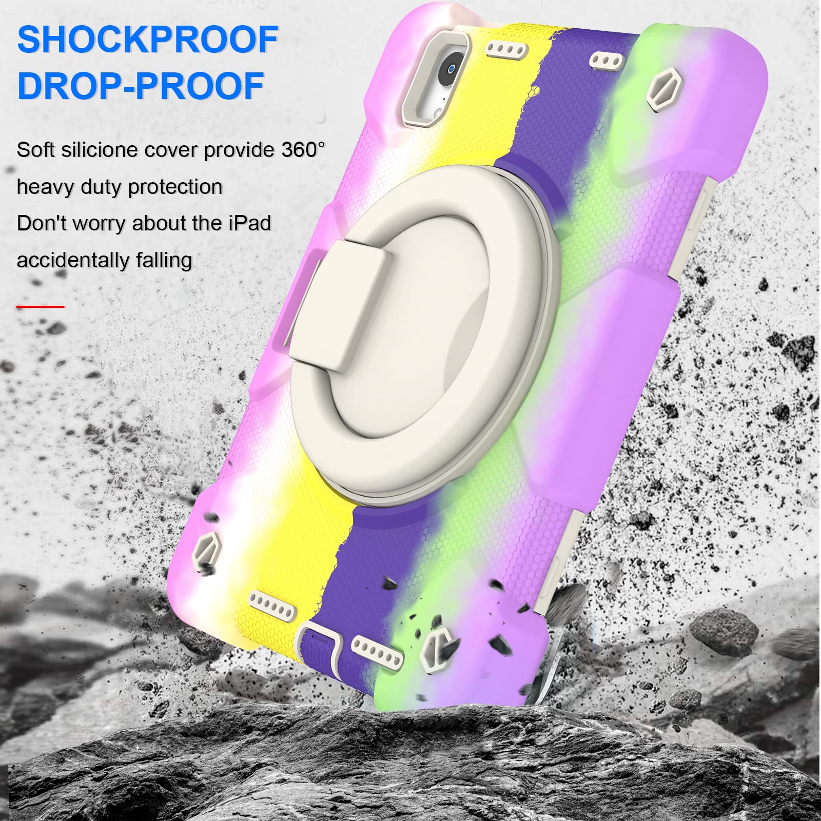 Andnary Ipad Mini 6 Case 8.3 Inch 2021 Ipad Mini 6Th Generation Case,3 Layer Heavy Duty Protection Case Built In Pencil Holder 3