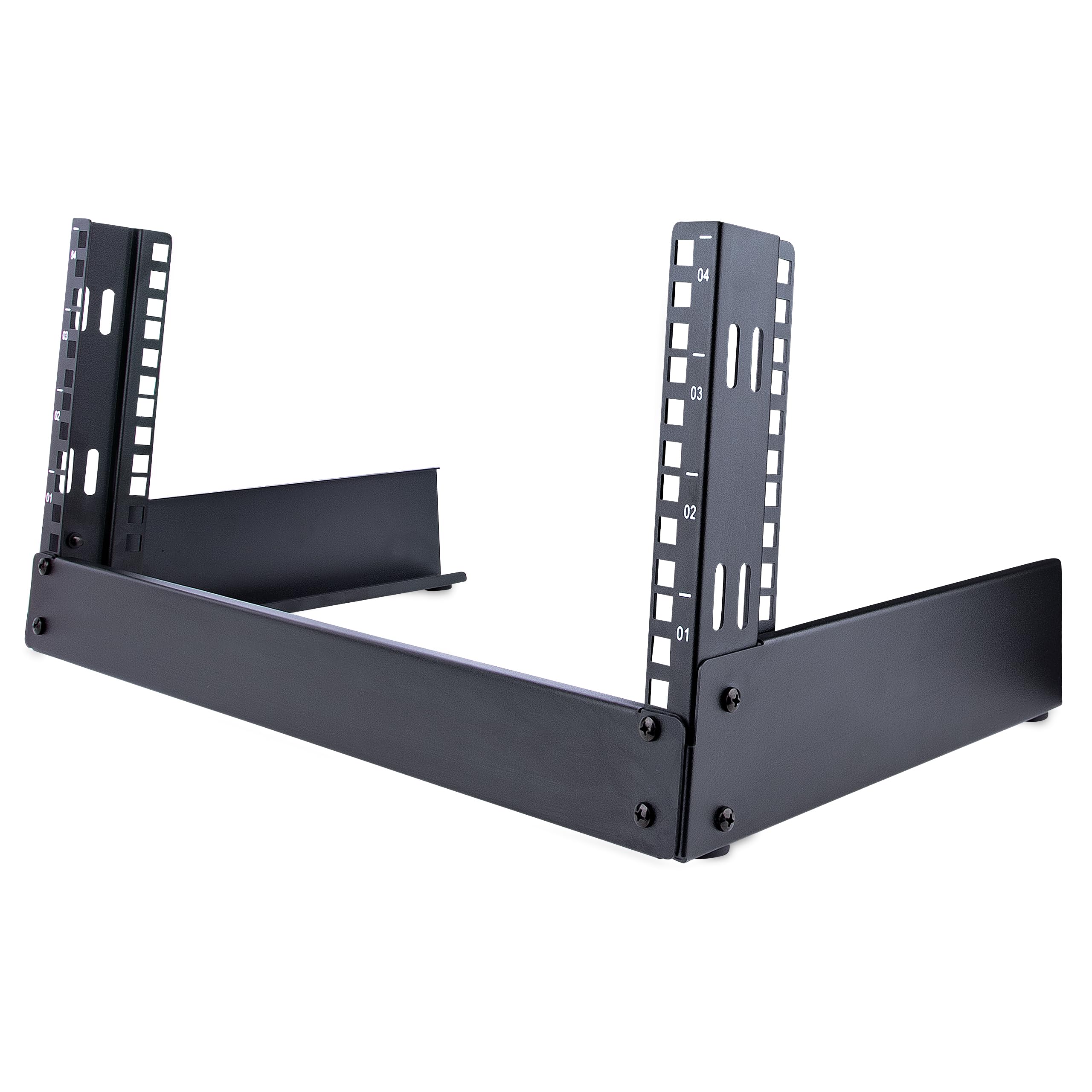 Startech.Com 2 Post 4U Desktop Server Rack, Small Open Frame 19In Computer Rack, Compact Network Rack For Av / Studio / Data / I