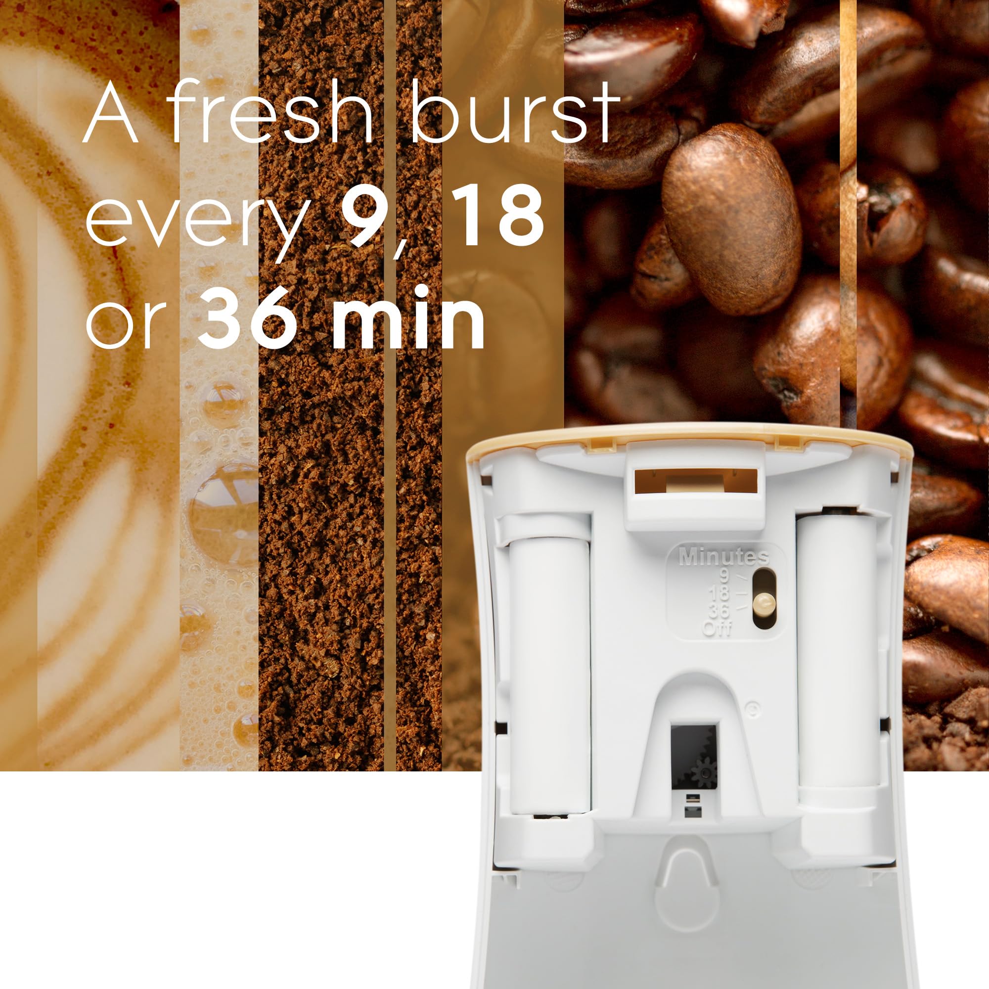 Glade Automatic Spray Refill, Air Freshener For Home And Bathroom, Cozy Vanilla Cappuccino, Limited Edition Scent, 6.2 Oz