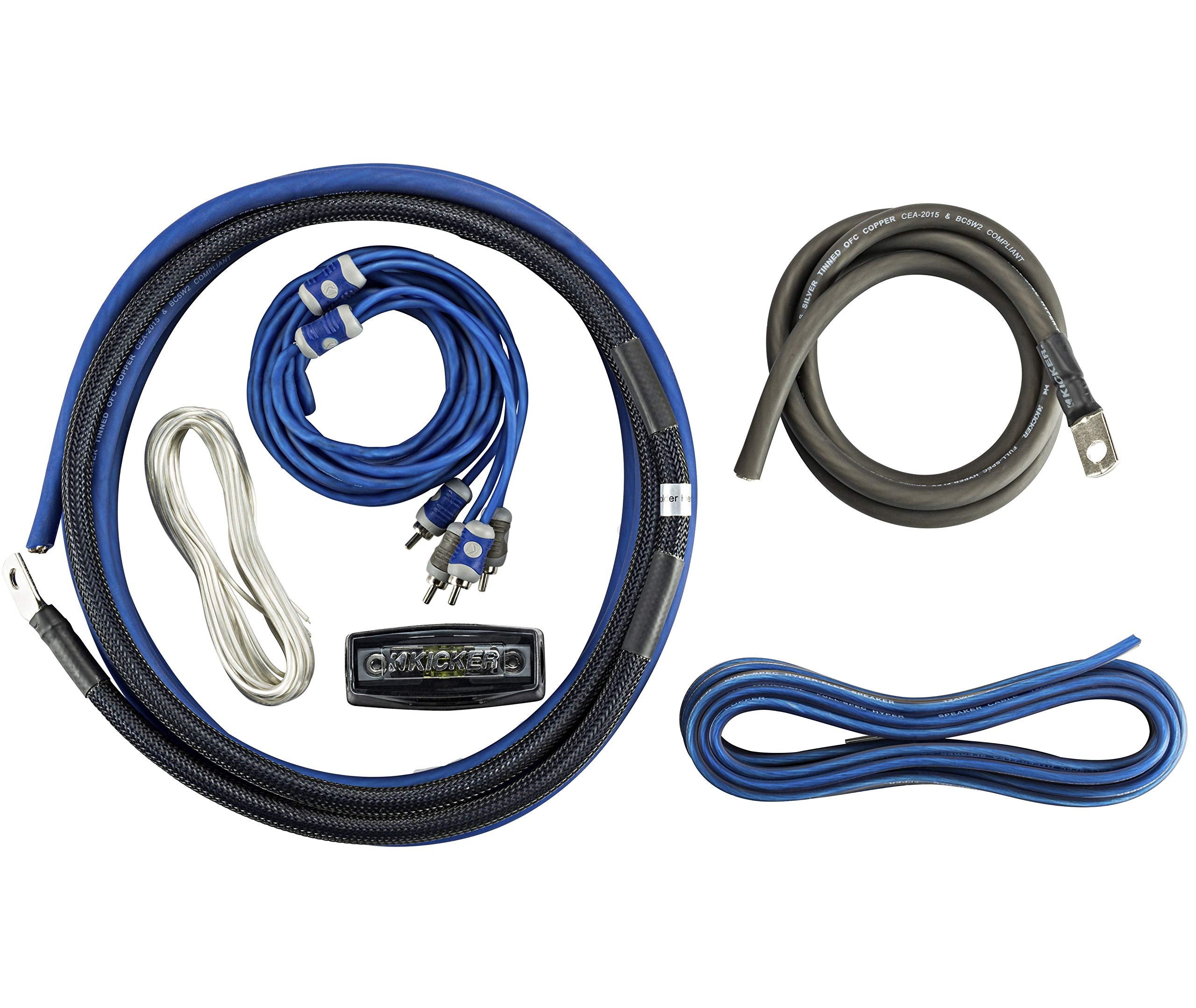 Kicker 46Ck4 4 Awg Amp Kit W/Rca