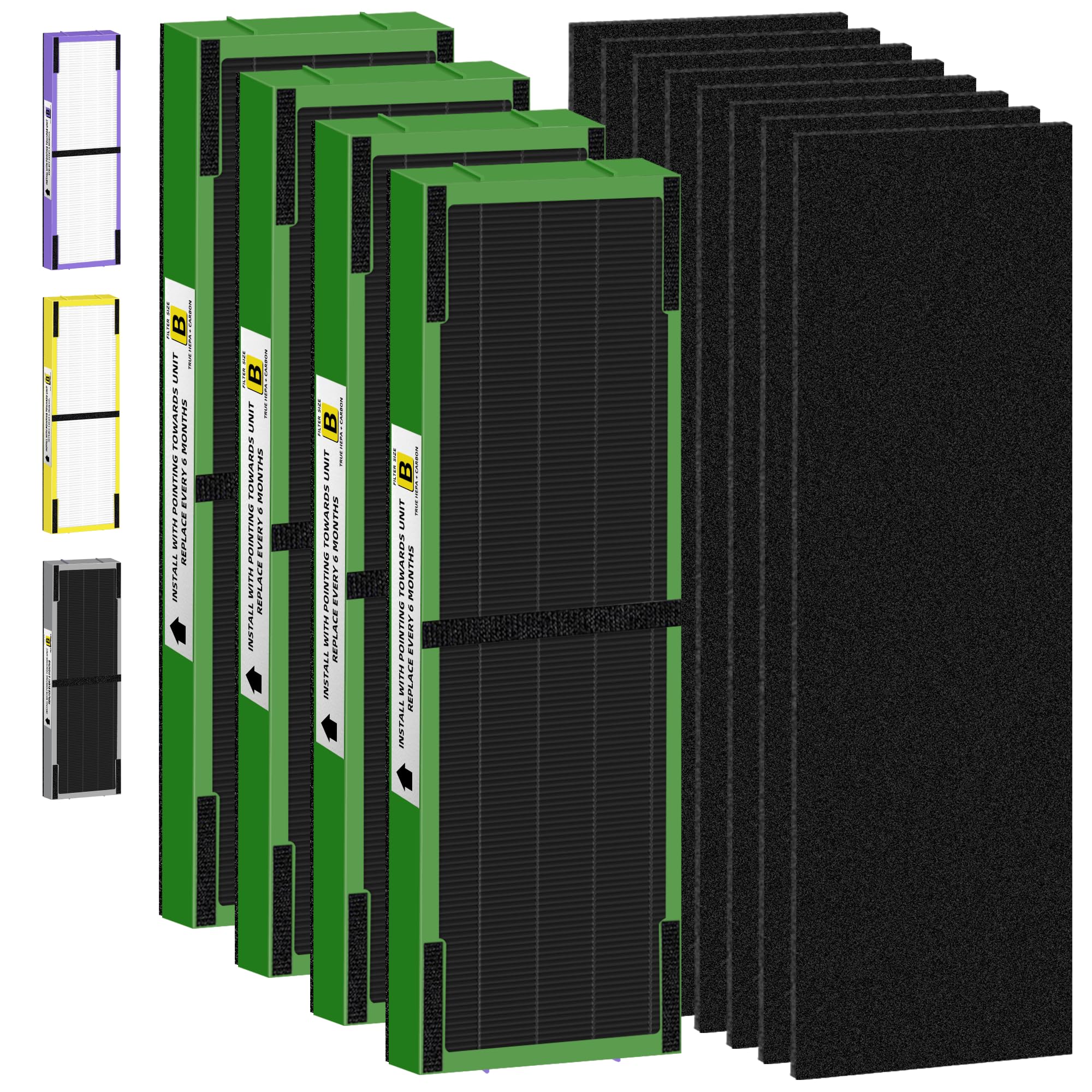 Flt4825Vo Hepa Toxin Absorber Filter B Replacement Compatible With G Guardian Air Purifiers Ac4825 Ac4300 Ac4800 Ac4900 Ac4850,4