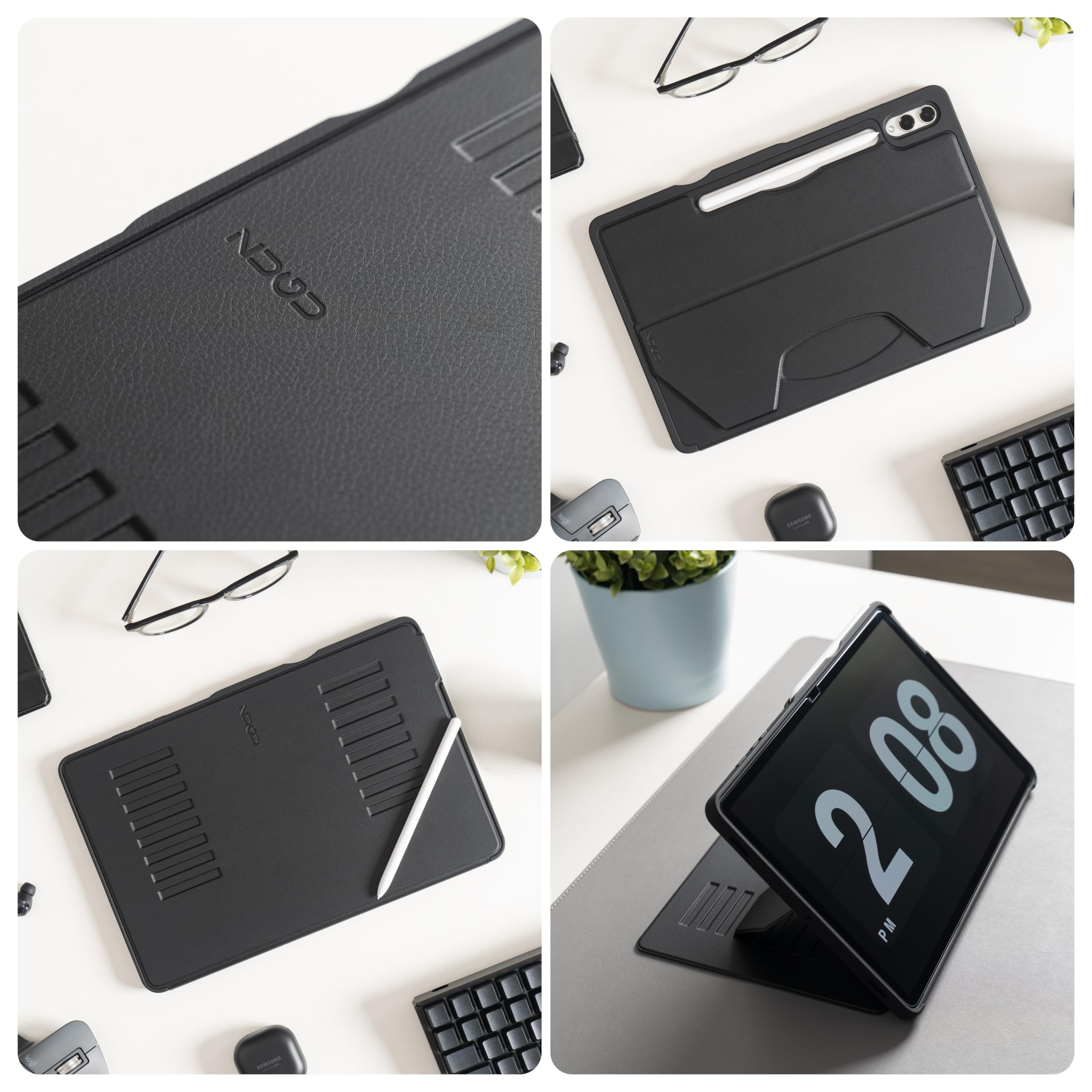 Zugu Case Compatible With Samsung Galaxy Tab S10+/S9+, 12.4 Inch S10+/S9+ Tablet Case, Sleek Design Slim Protective Cover, Magnetic Stand, Sleep/Wake Magnetic Cover, Galaxy Tab S10Plus /S9 Plus, Black