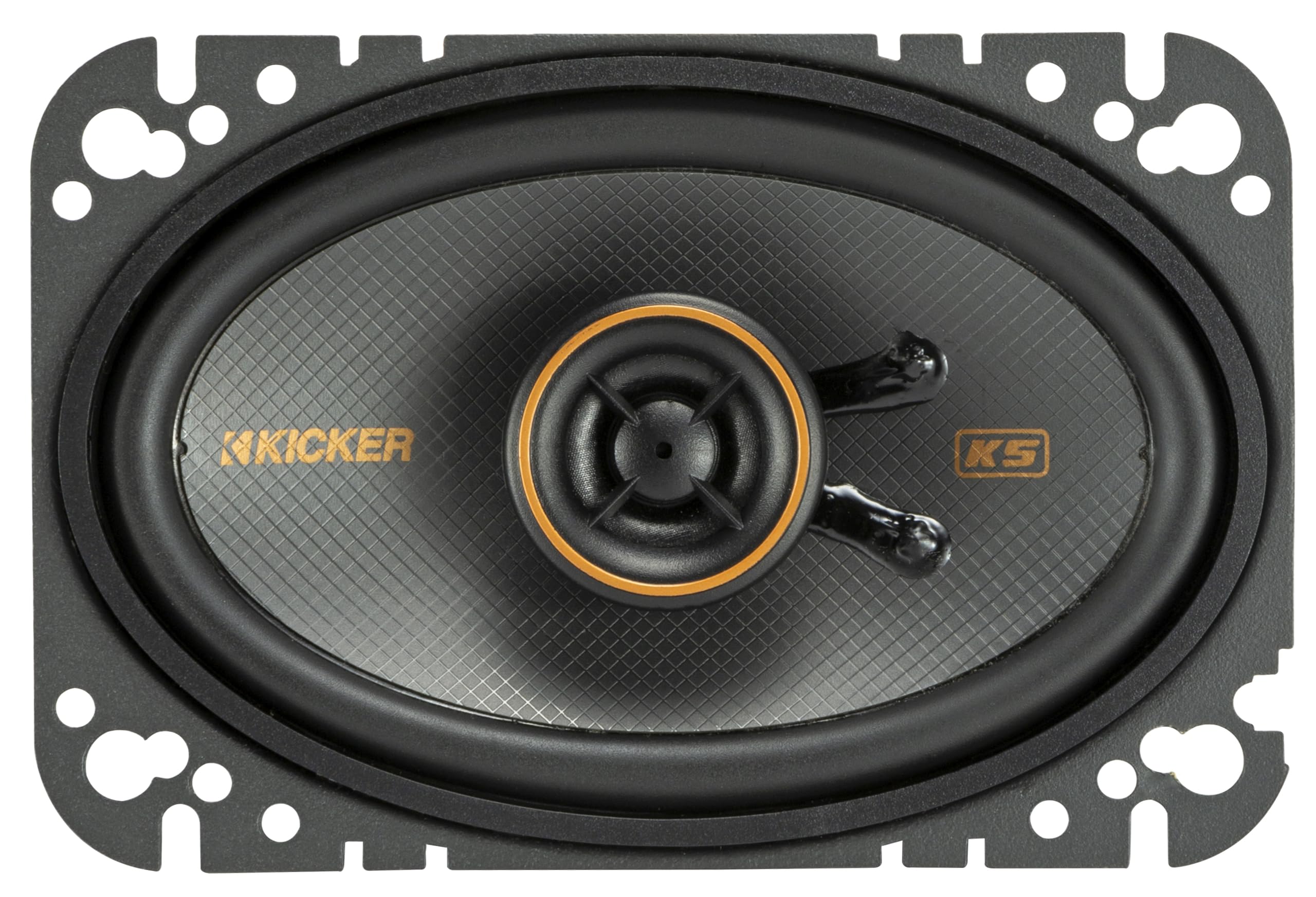 Kicker 51Ksc4604 Coaxial Speaker System, 2 Way Design, One (1) Pair, 4'' X 6'' (100Mm X 160Mm) Polypropylene Woofer/Midrange, 1/