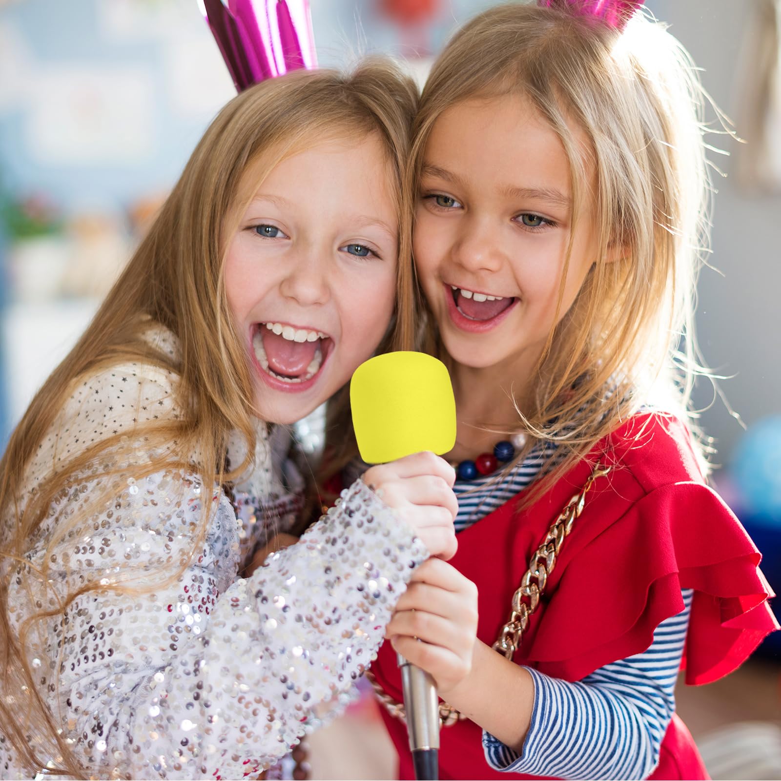 Chromlives Colorful Microphone Cover Microphone Windscreen Foam Cover Top Grade 8 Pack