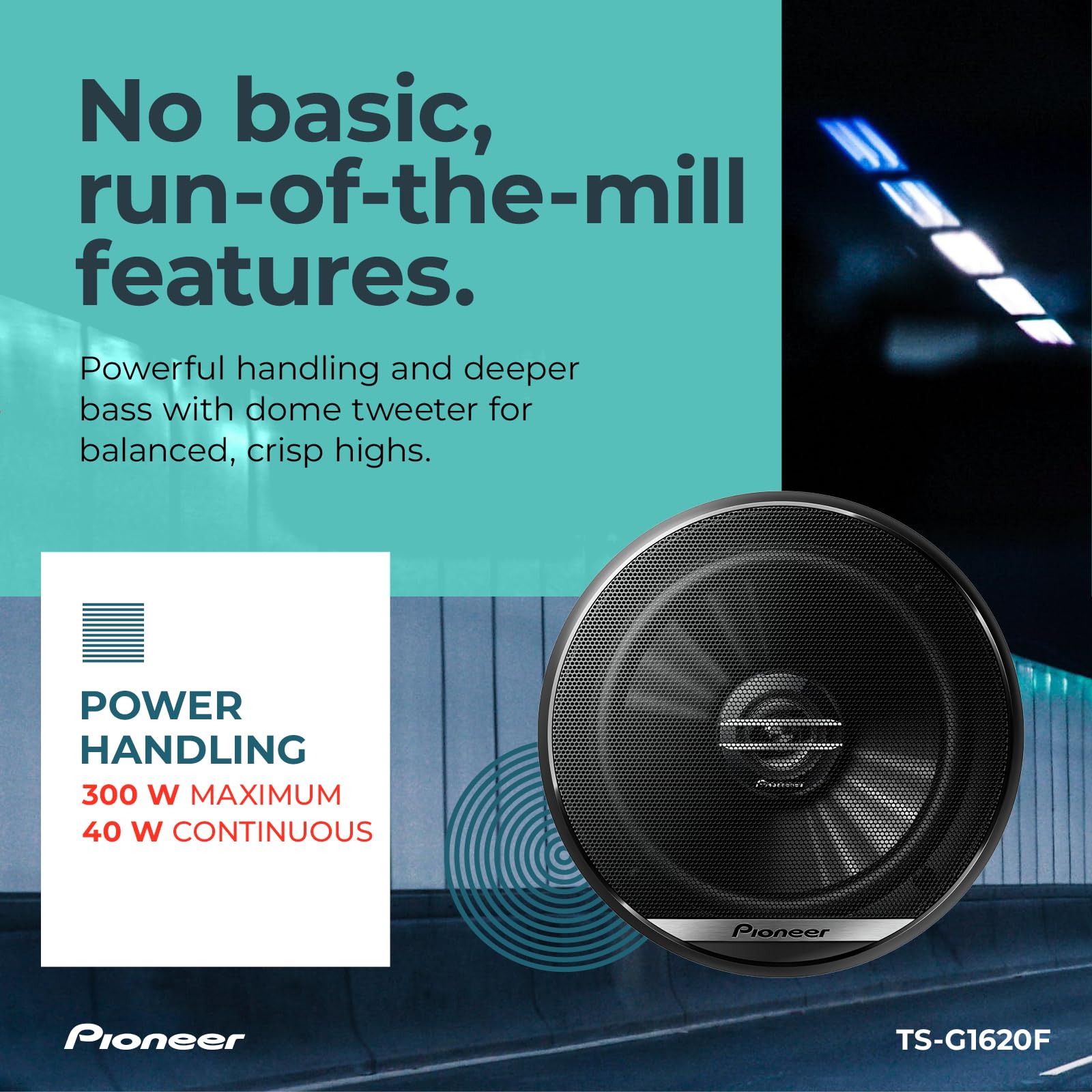 Pioneer 6.5'' 2 Way Full Range Speakers 300 Watts   Pair