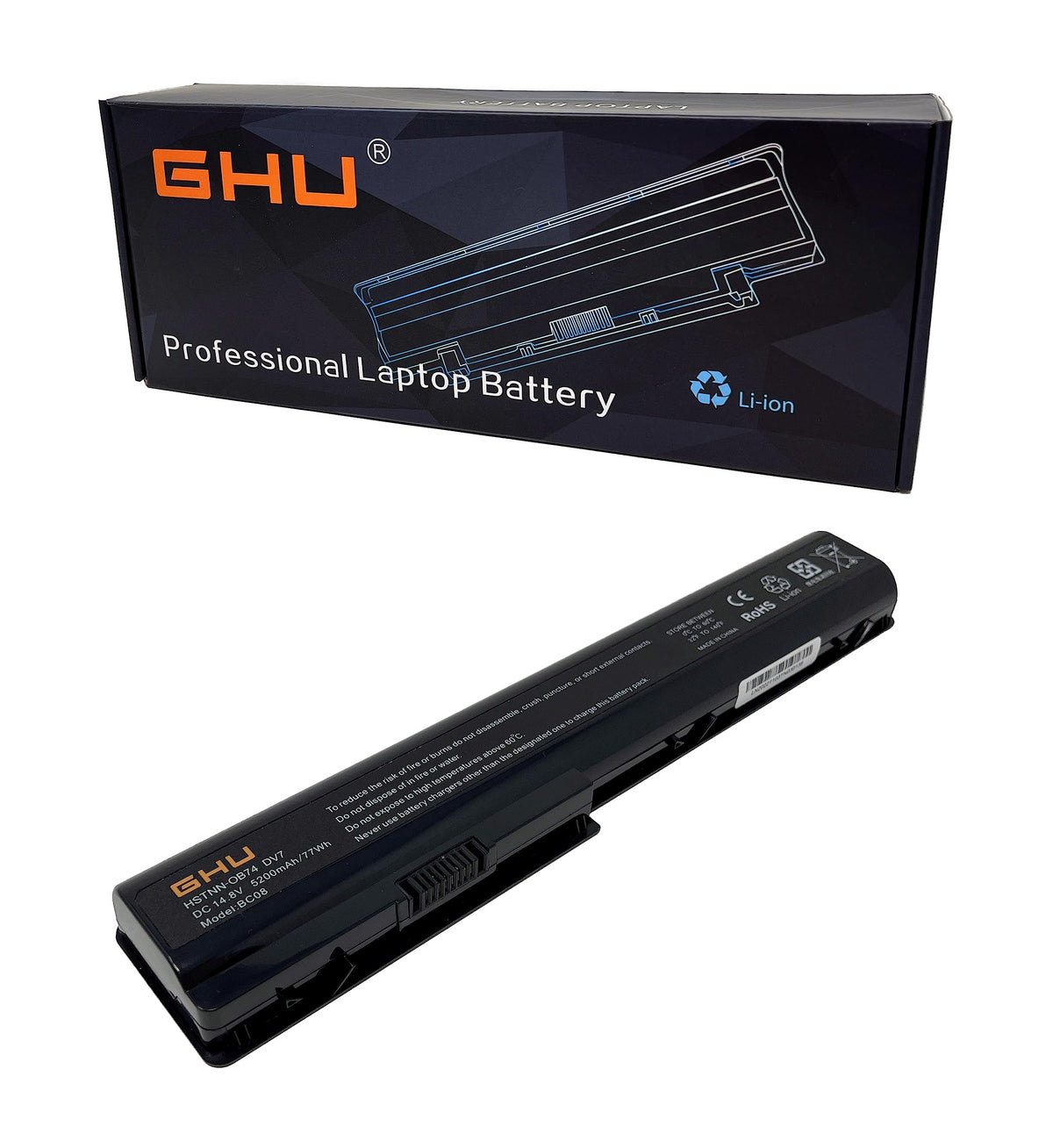 Ghu New Battery Replacement For 480385 001 486766 001 Hstnn Ob75 Compatible Wit Hp Pavilion Laptop And Notebook 464058 251 46405