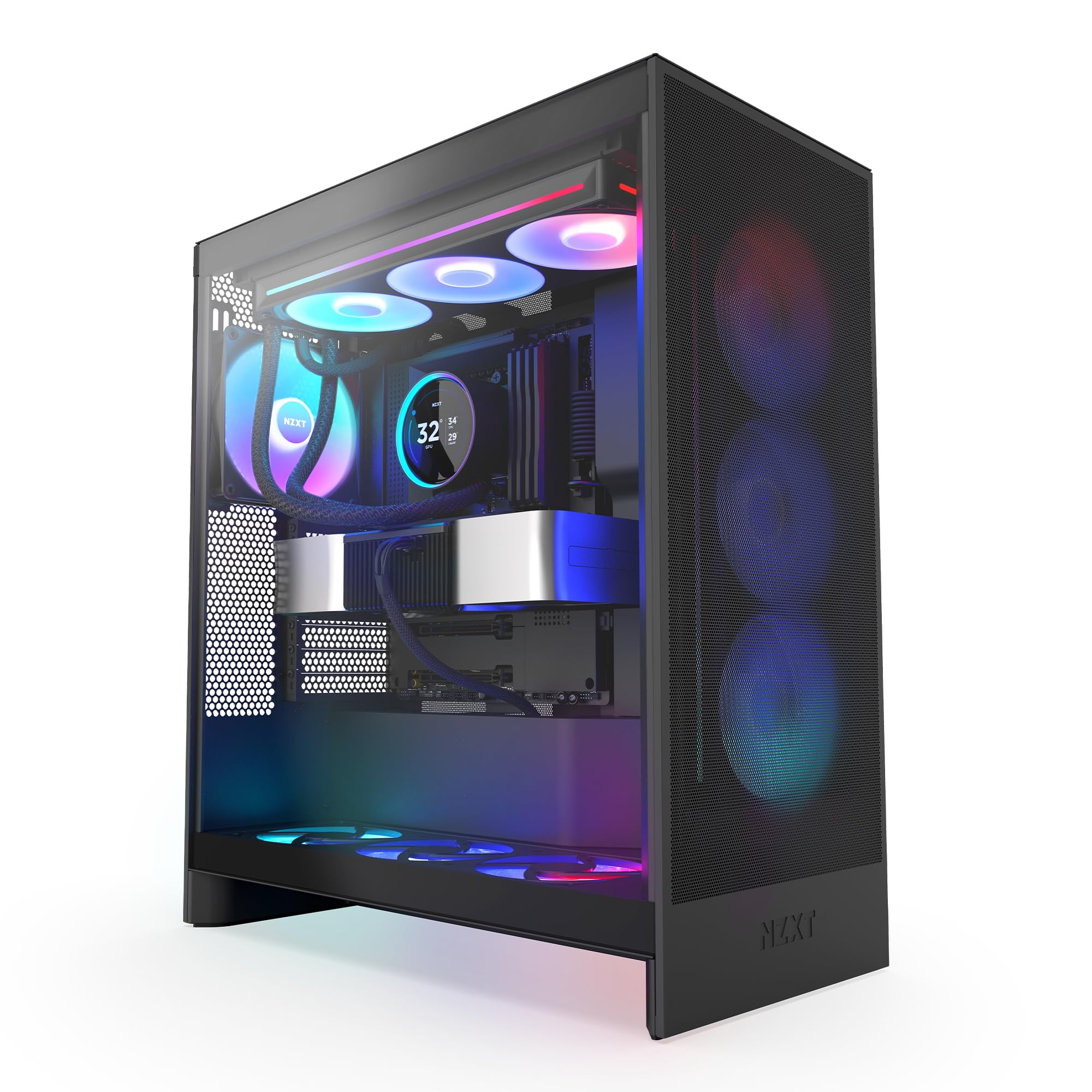 Nzxt Kraken Elite 360 Rgb 2024   Aio Cpu Liquid Cooler   360Mm Radiator   F360 Rgb Core Fan   Customizable 2.72'' Ips Lcd   Nzxt