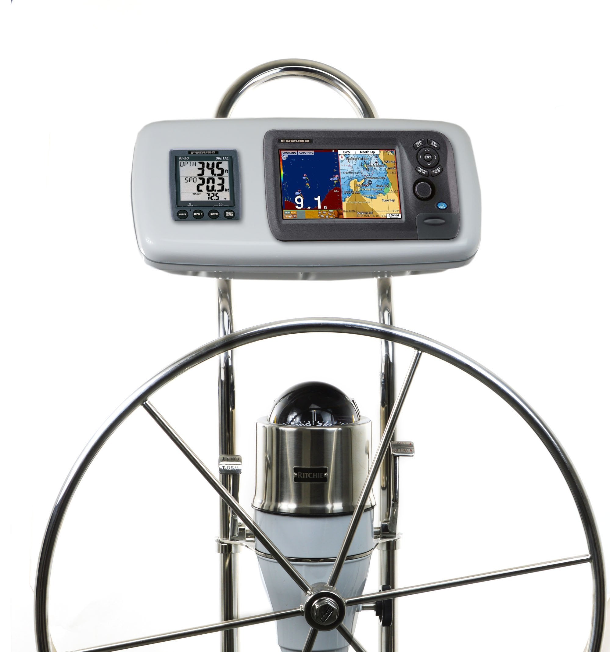 Navpod Gp1040-18 Systempod Pre-Cut F/Furuno Gp1870/Gp1870F & 1 Instrument F/9.5'' Wide Guard,WBEEAB00TFX9C3Y