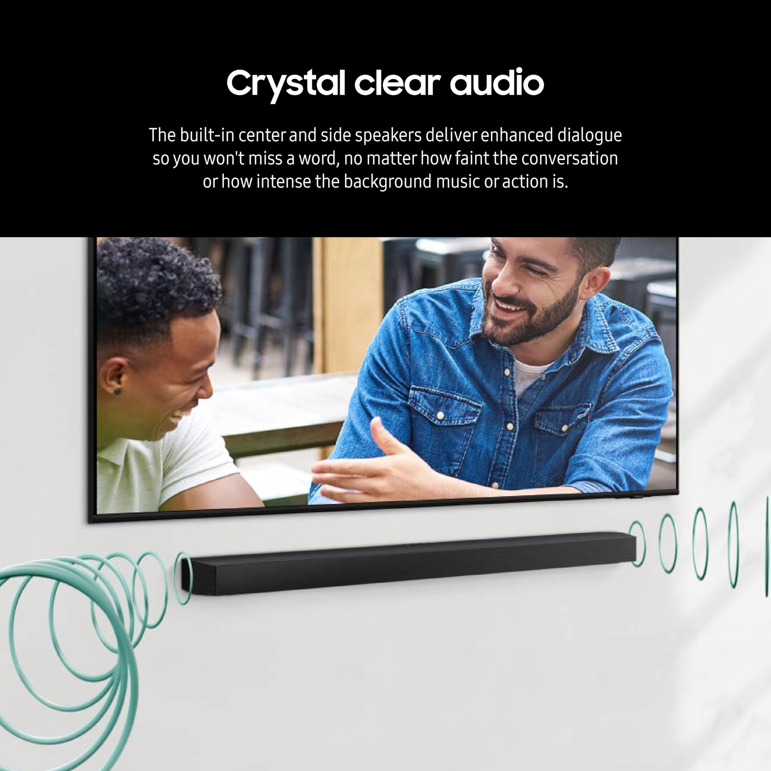 Samsung Hw-B750D/Za 5.1 Ch Soundbar W/Dolby Audio, Surround Sound Expansion, Bass Boost, Adaptive Sound, Dts Virtual:X, Wireless