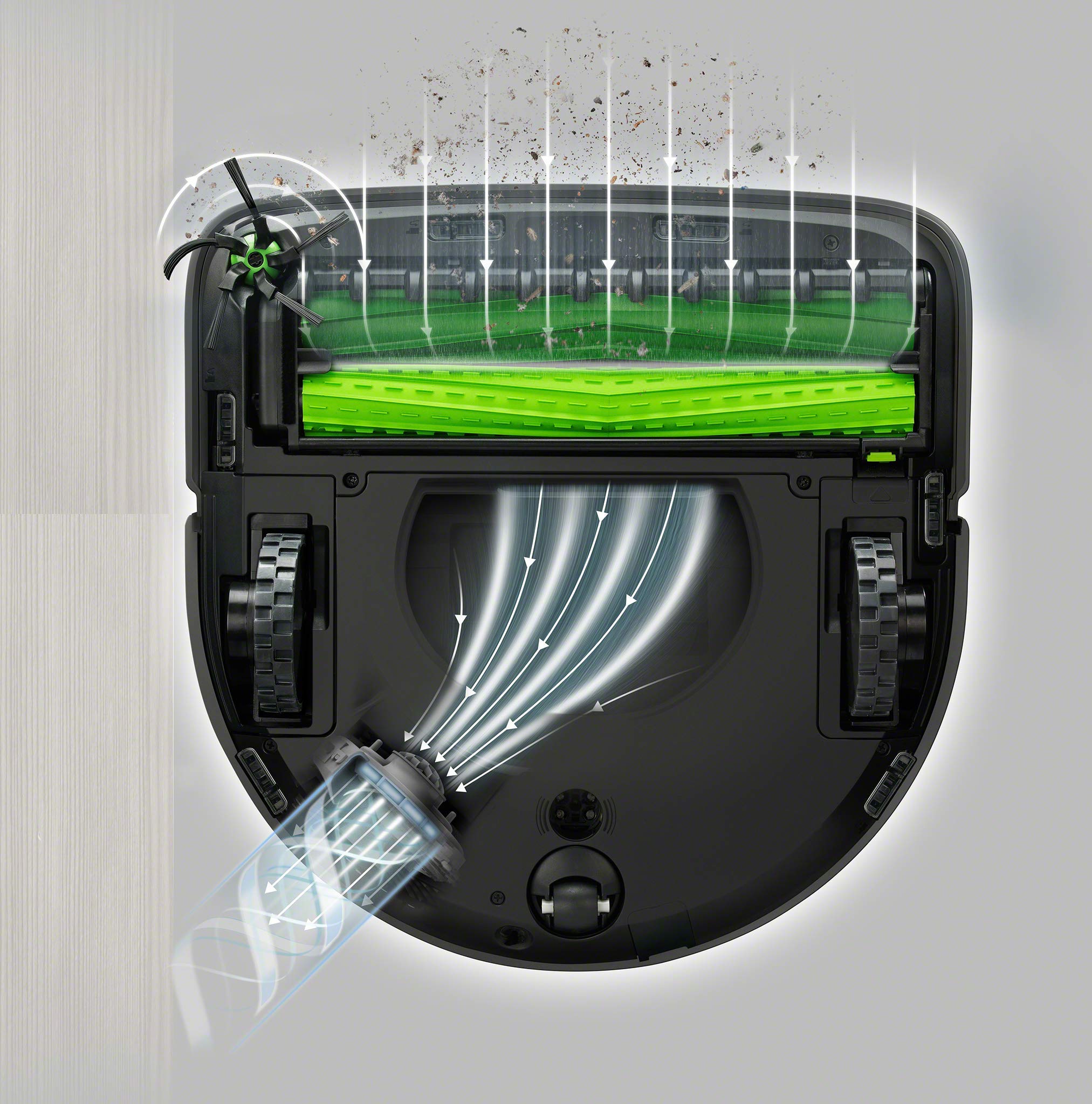 Irobot Authentic Replacement Parts  Roomba S Series Replacement Dual Multi Surface Rubber Brushes, Green