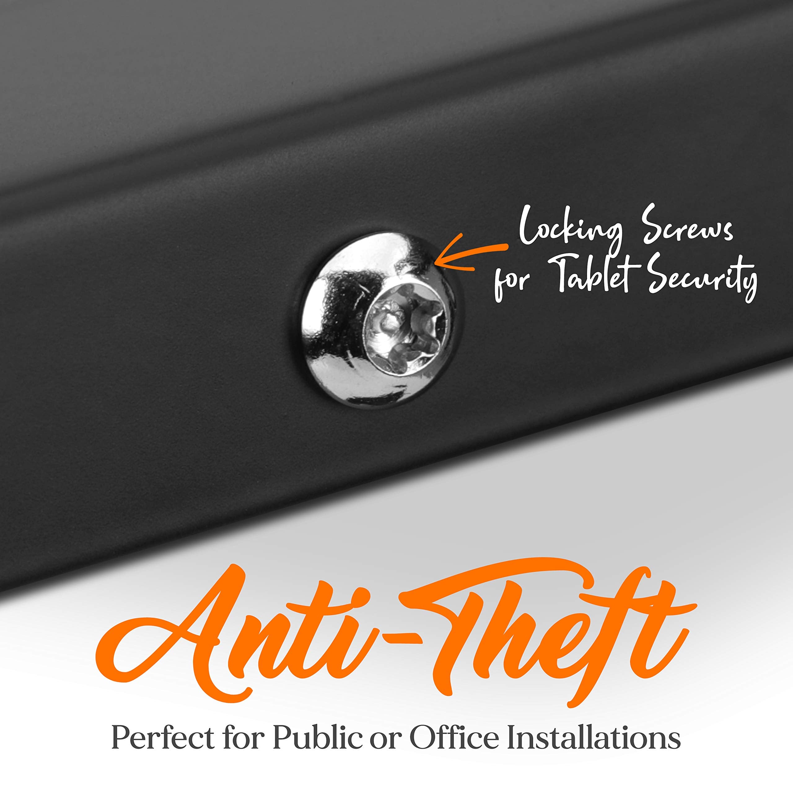 Pyle Pspadlk55 Tamper Proof Anti Theft Ipad Kiosk Safe Security Public Floor Stand, Holder, Public Display Case With Adjustable
