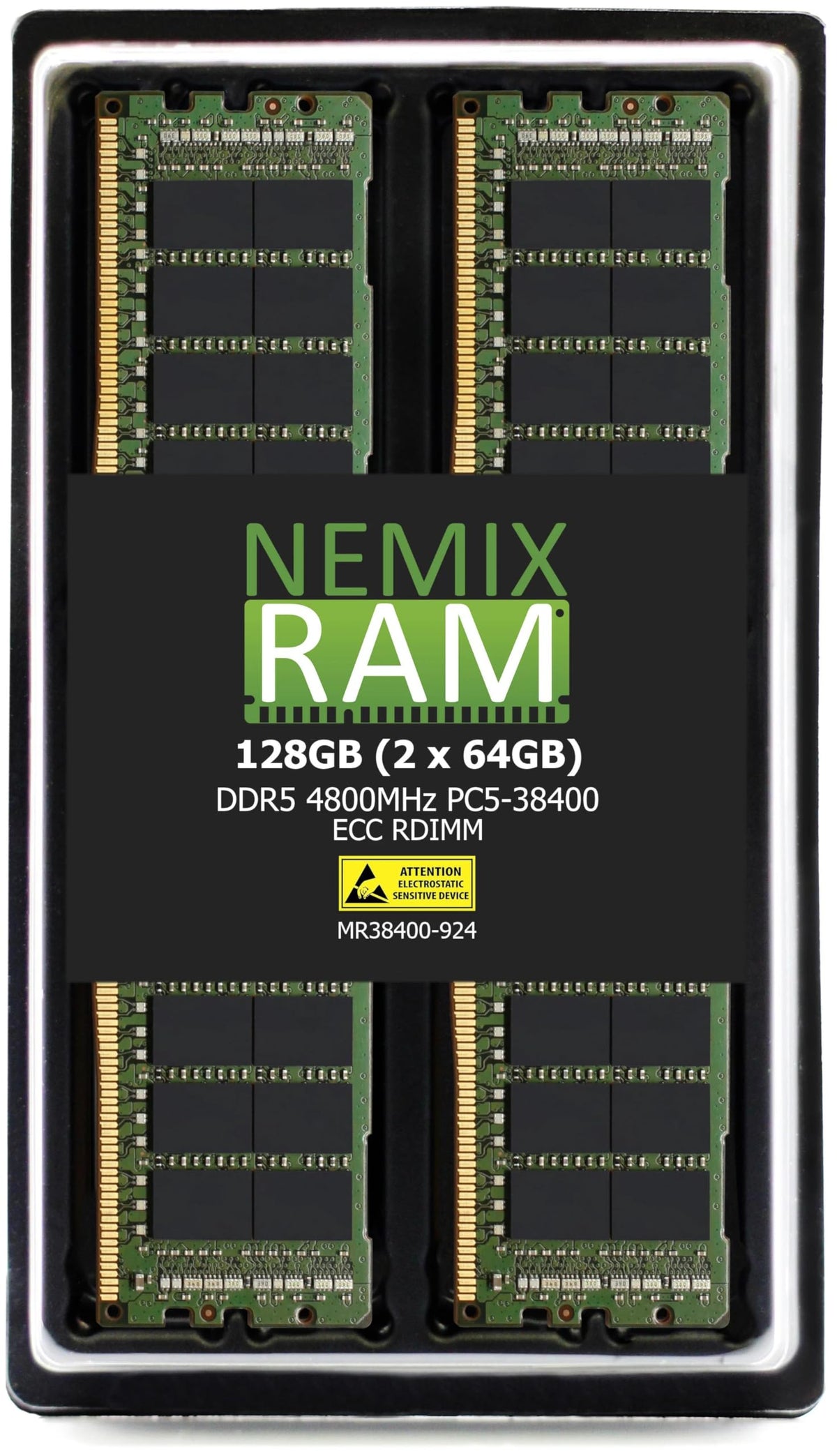 Nemix Ram 128Gb (2X64Gb) Ddr5 4800Mhz Pc5-38400 2Rx4 1.1V Cl40 288-Pin Ecc Rdimm Registered Server Memory Kit Compatible With Supermicro Storage Superserver Ssg-521E-E1Cr24H Ssg-521E-E1Cr24L X13Sedw-F